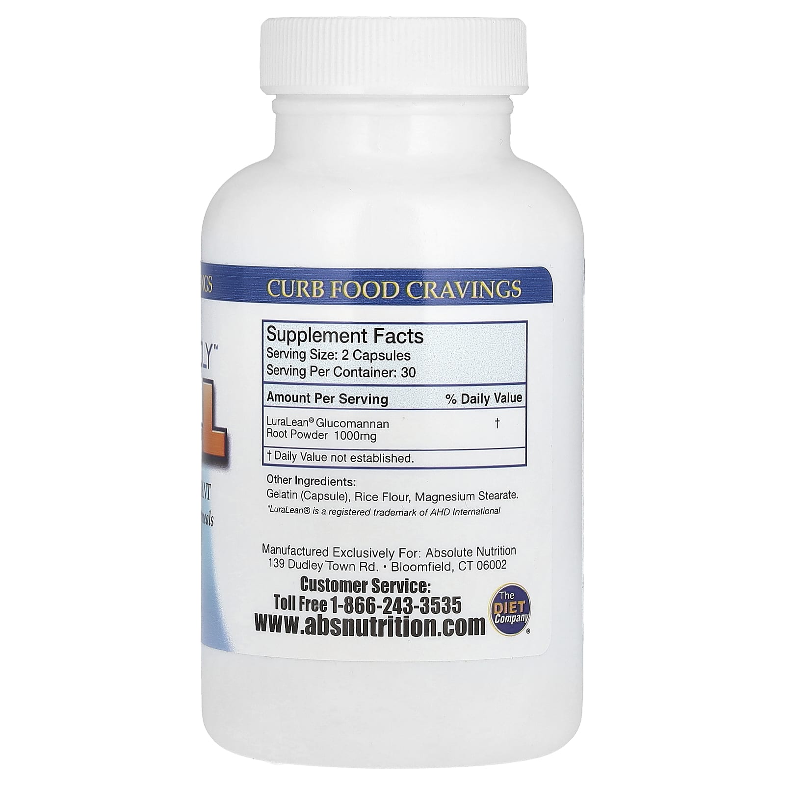 Absolute Nutrition, Absolutely Full, средство для подавления аппетита, 60 капсул