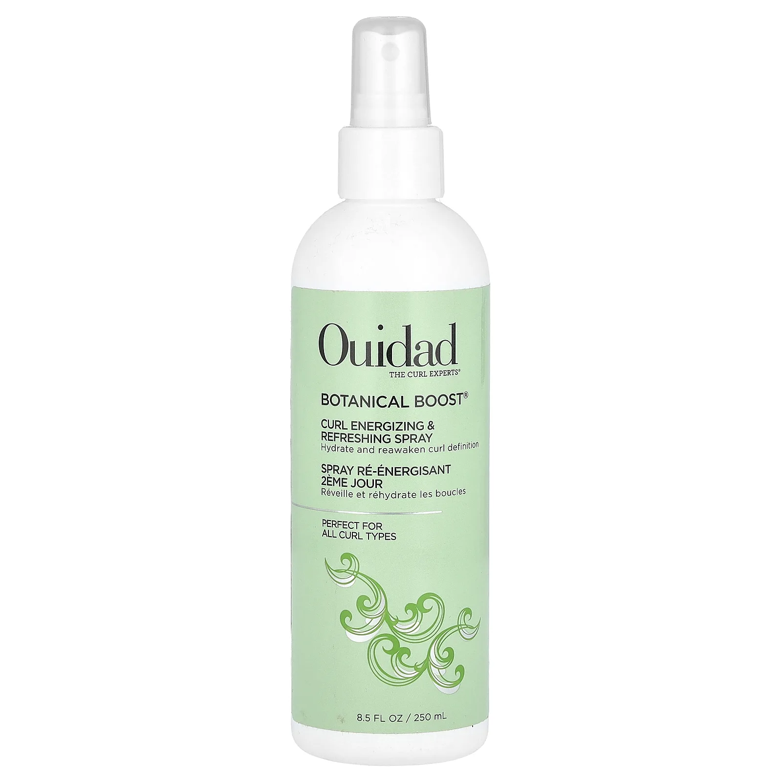 Ouidad, Botanical Boost®, бодрящий и освежающий спрей для локонов, 250 мл (8,5 жидк. унц.)