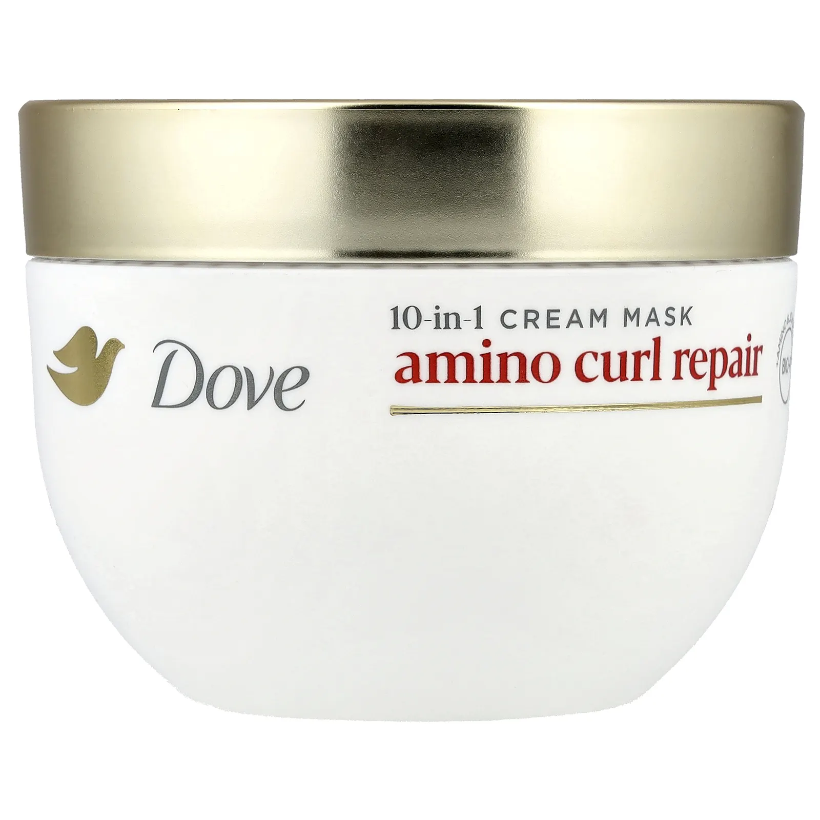 Dove, Amino Curl Repair, крем-маска для локонов 10 в 1, 260 г (9,2 унции)