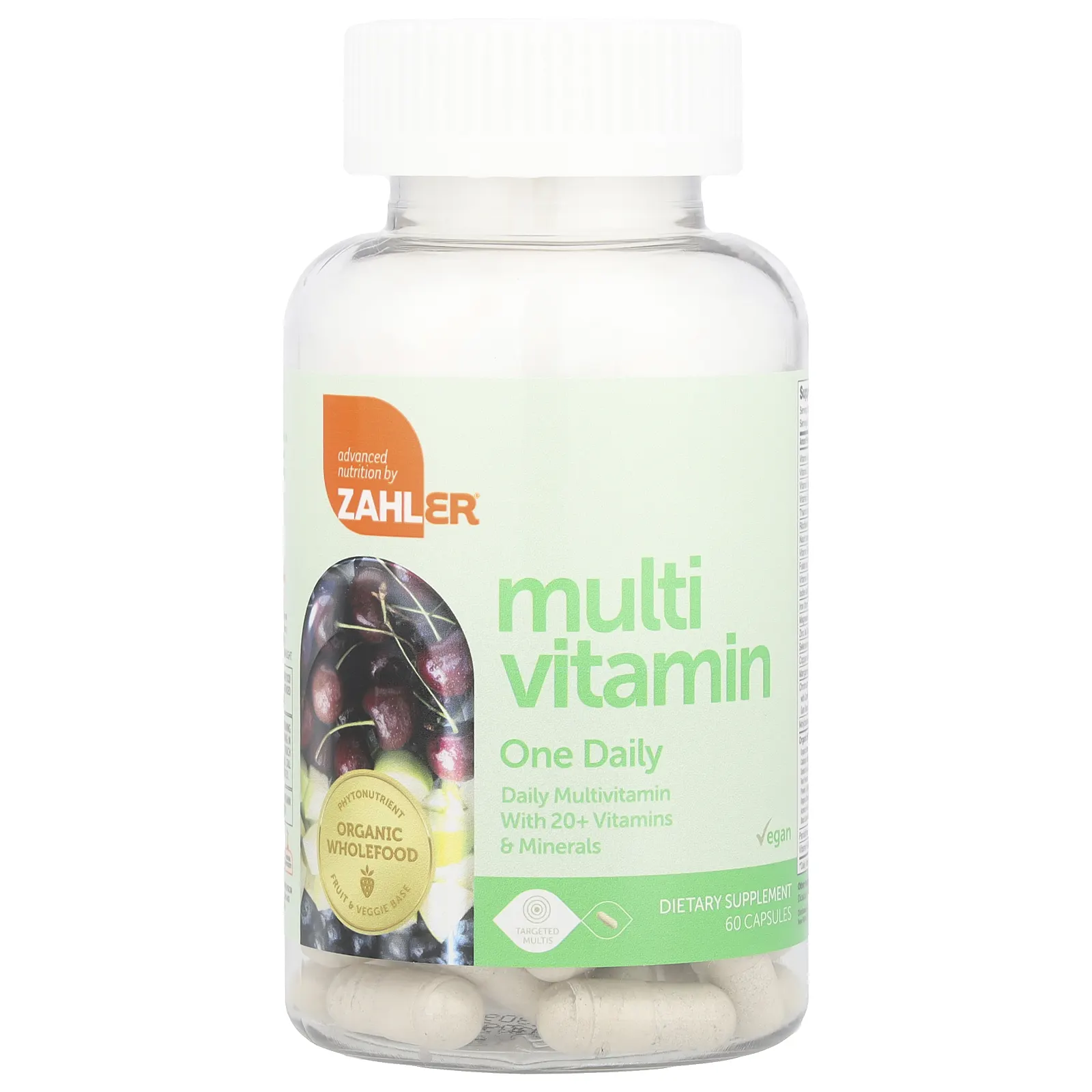 Zahler, One Daily, мультивитамины для ежедневного приема, с 20 витаминами и минералами + смесь Spectra, 60 капсул