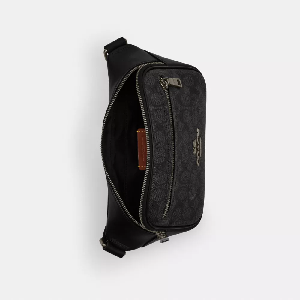 Сумка COACH Elias Belt Bag In Signature Canvas