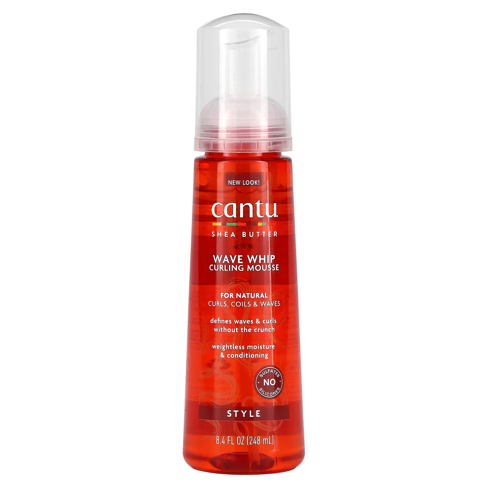 Cantu, Масло ши, мусс для завивки волос Wave Whip, 248 мл (8,4 жидк. Унции)