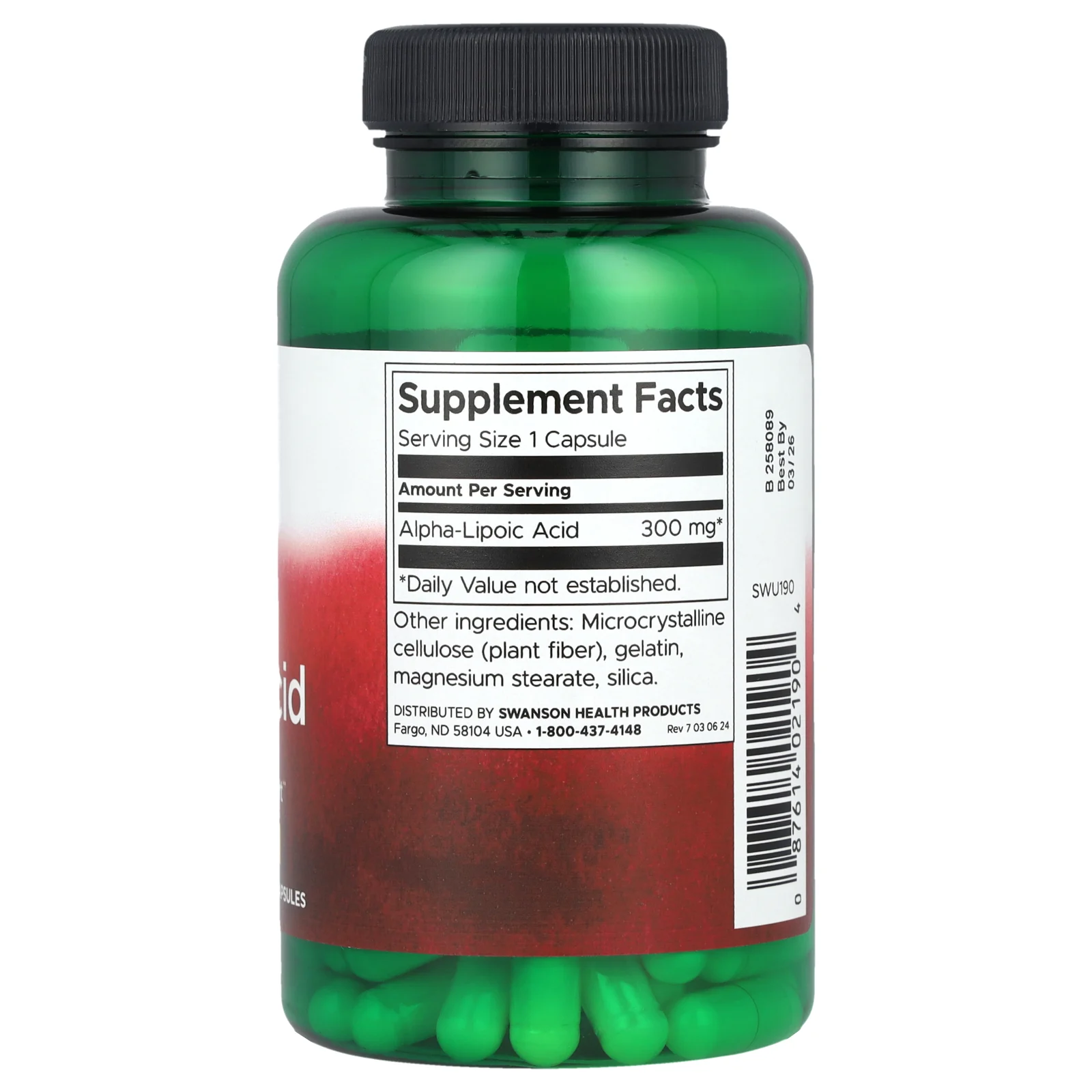 Swanson, Alpha Lipoic Acid, Antioxidant, 300 mg, 120 Capsules