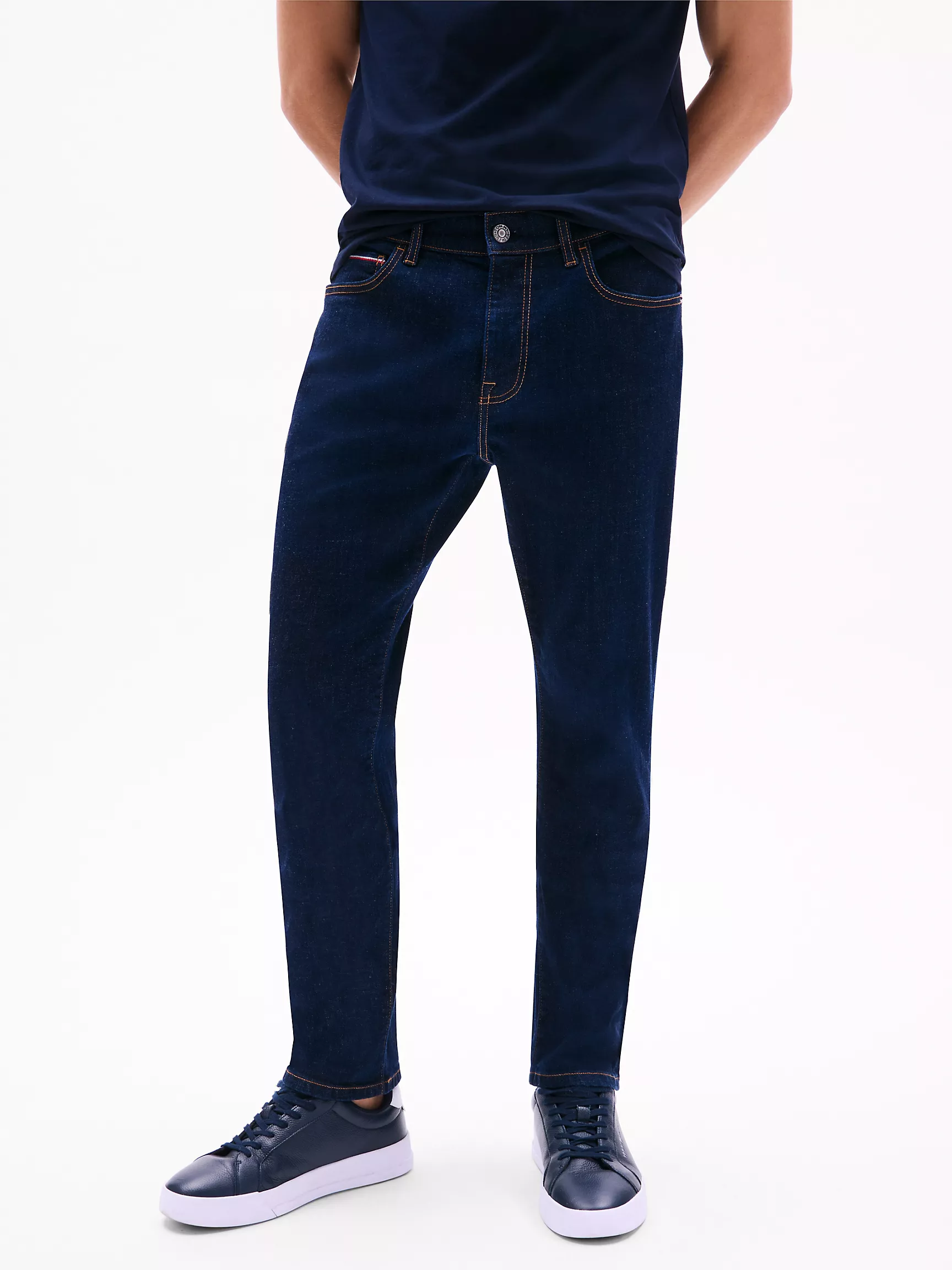 Мужские джинсы Tommy Hilfiger, Джинсы прямого кроя цвета индиго