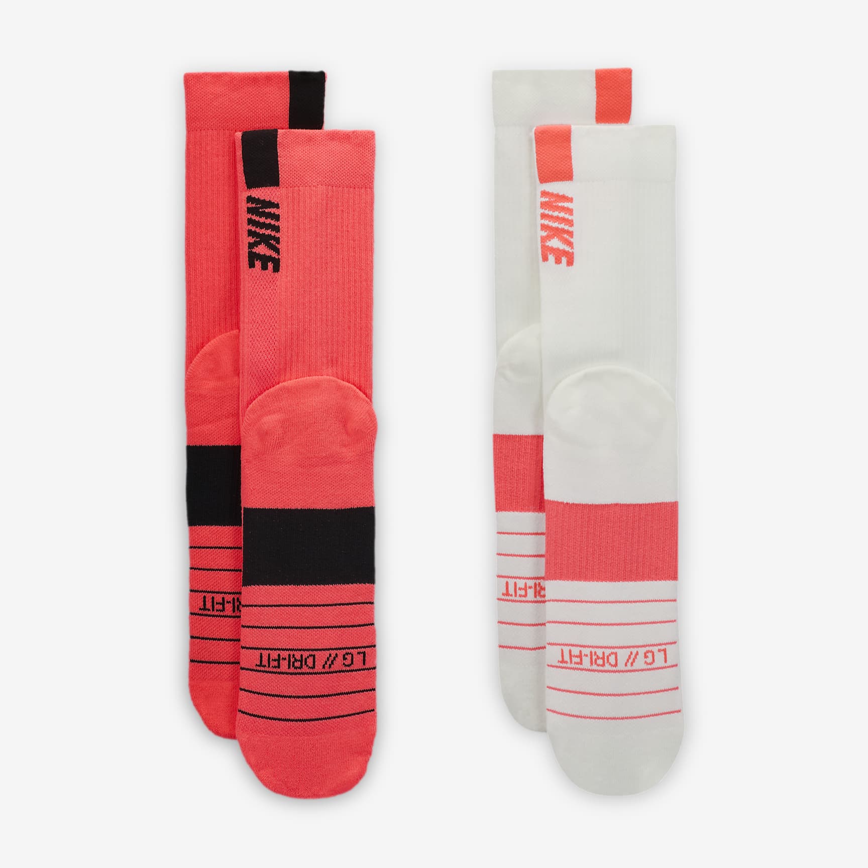 Nike Multiplier Crew Sock (2 Pairs)