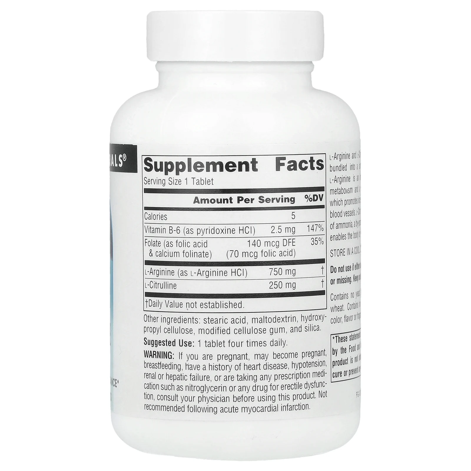 Source Naturals, L-аргинин и L-цитруллин, 60 таблеток