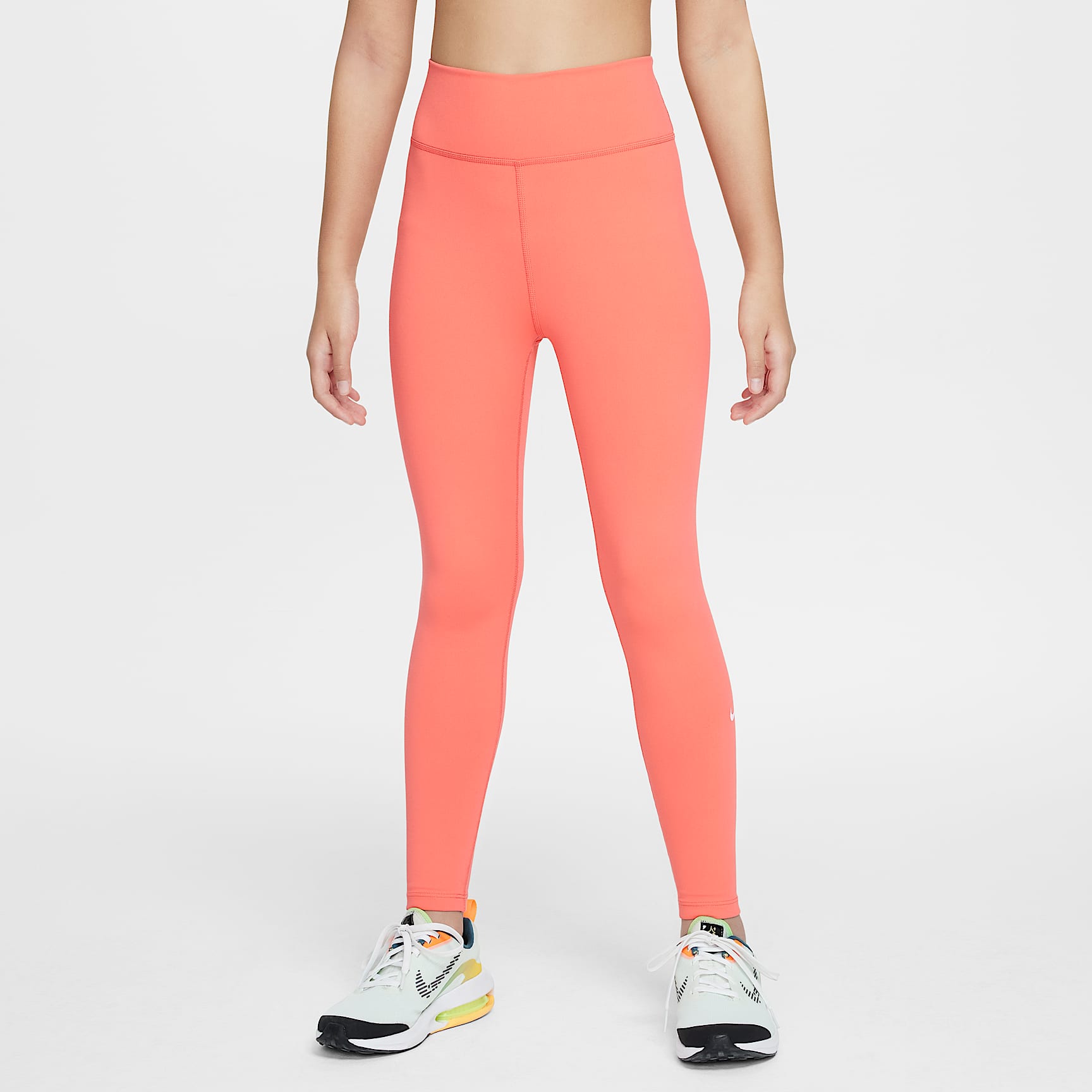 Nike One Big Kids' (Girls') Dri-FIT High-Waisted Leggings