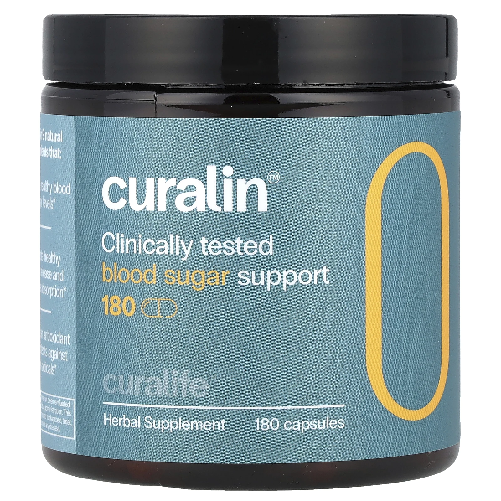 CuraLife, CuraLin улучшенная поддержка уровня глюкозы, 180 капсул