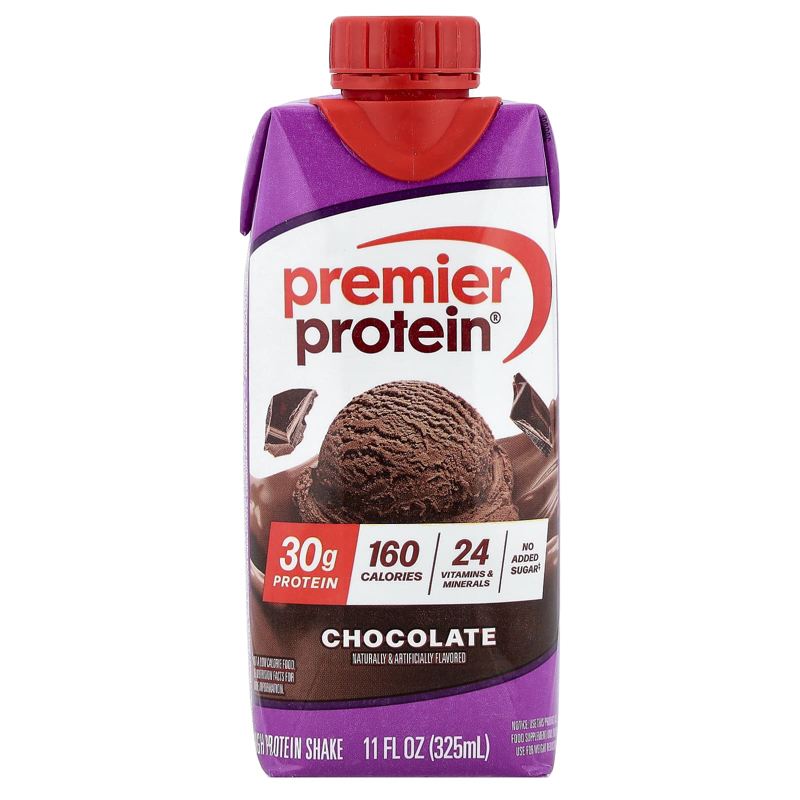 Premier Protein, высокопротеиновый коктейль, шоколадный вкус, 4 шт. по 325 мл (11 жидк. унций)