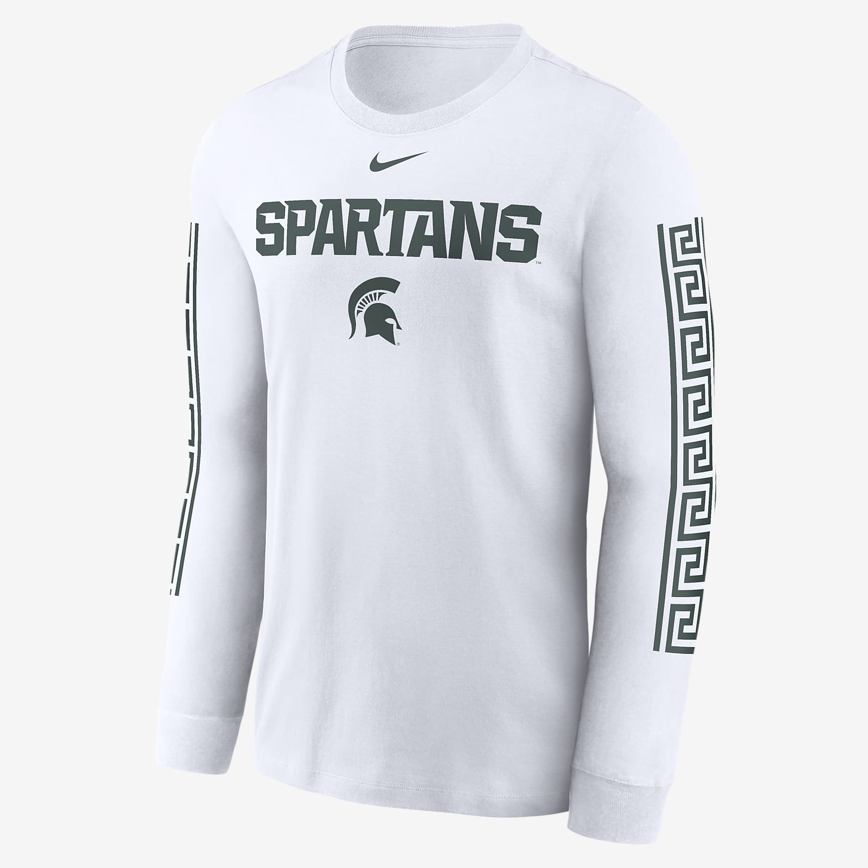 Michigan State Spartans Local Spirit Slogan Men's Nike College Long-Sleeve T-Shirt