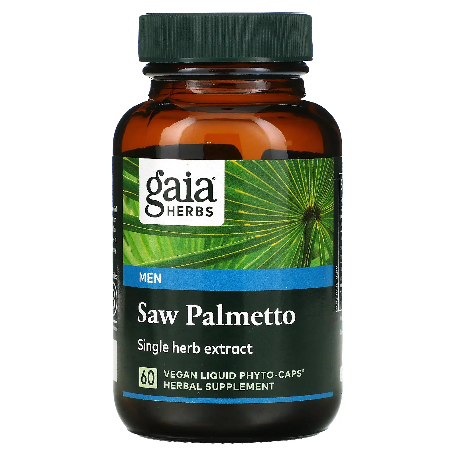Gaia Herbs, сереноя, для мужчин, 60 веганских капсул Liquid Phyto-Caps