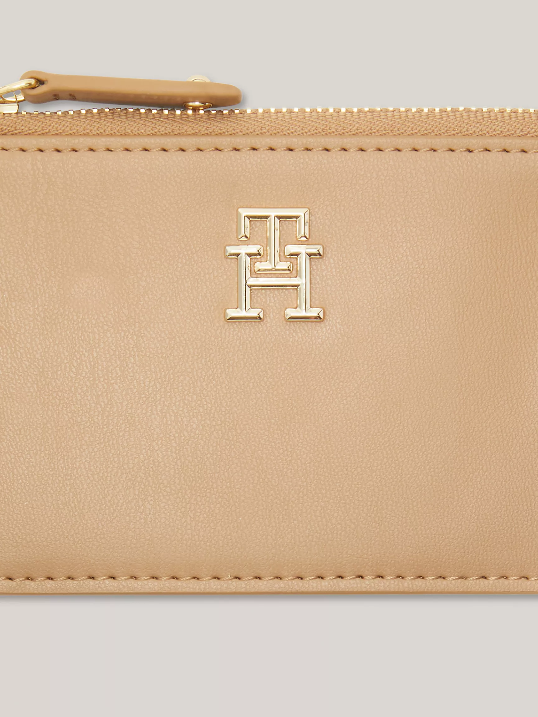 Женский кошелек Tommy Hilfiger, Монограммный кошелек на молнии для монет и удостоверения