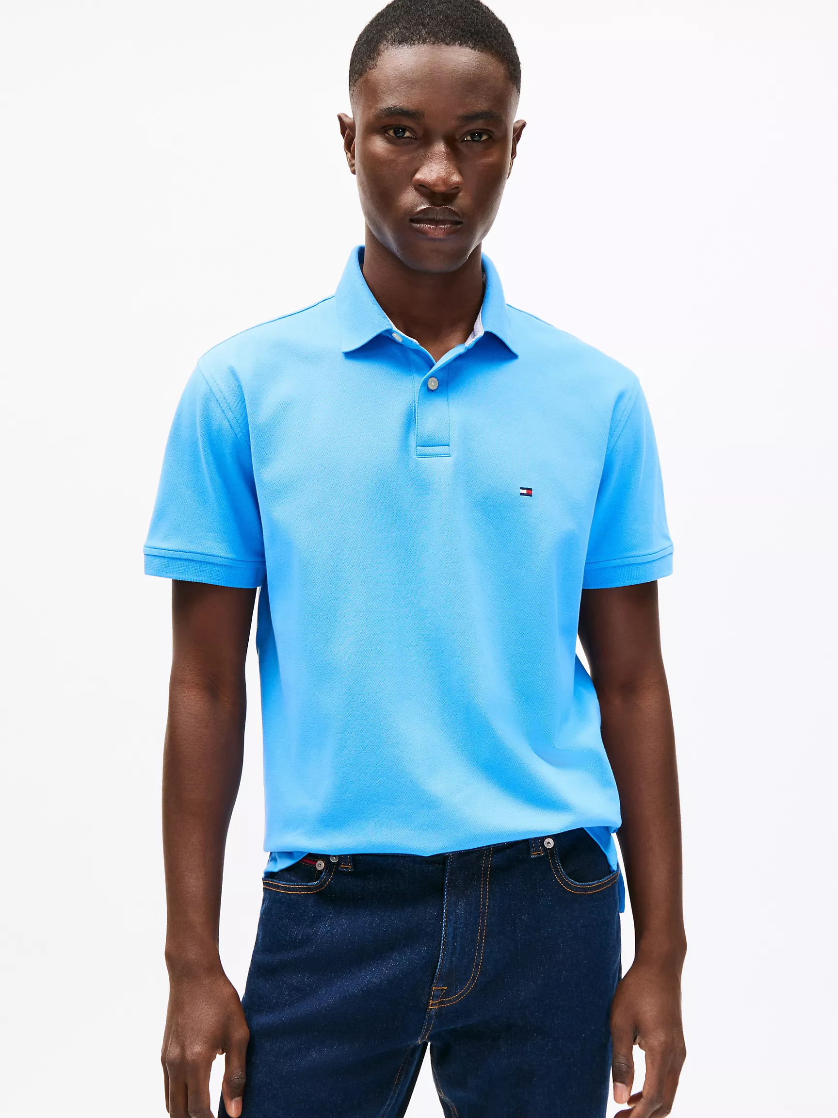 Мужское поло Tommy Hilfiger, Эластичное поло стандартного кроя Tommy