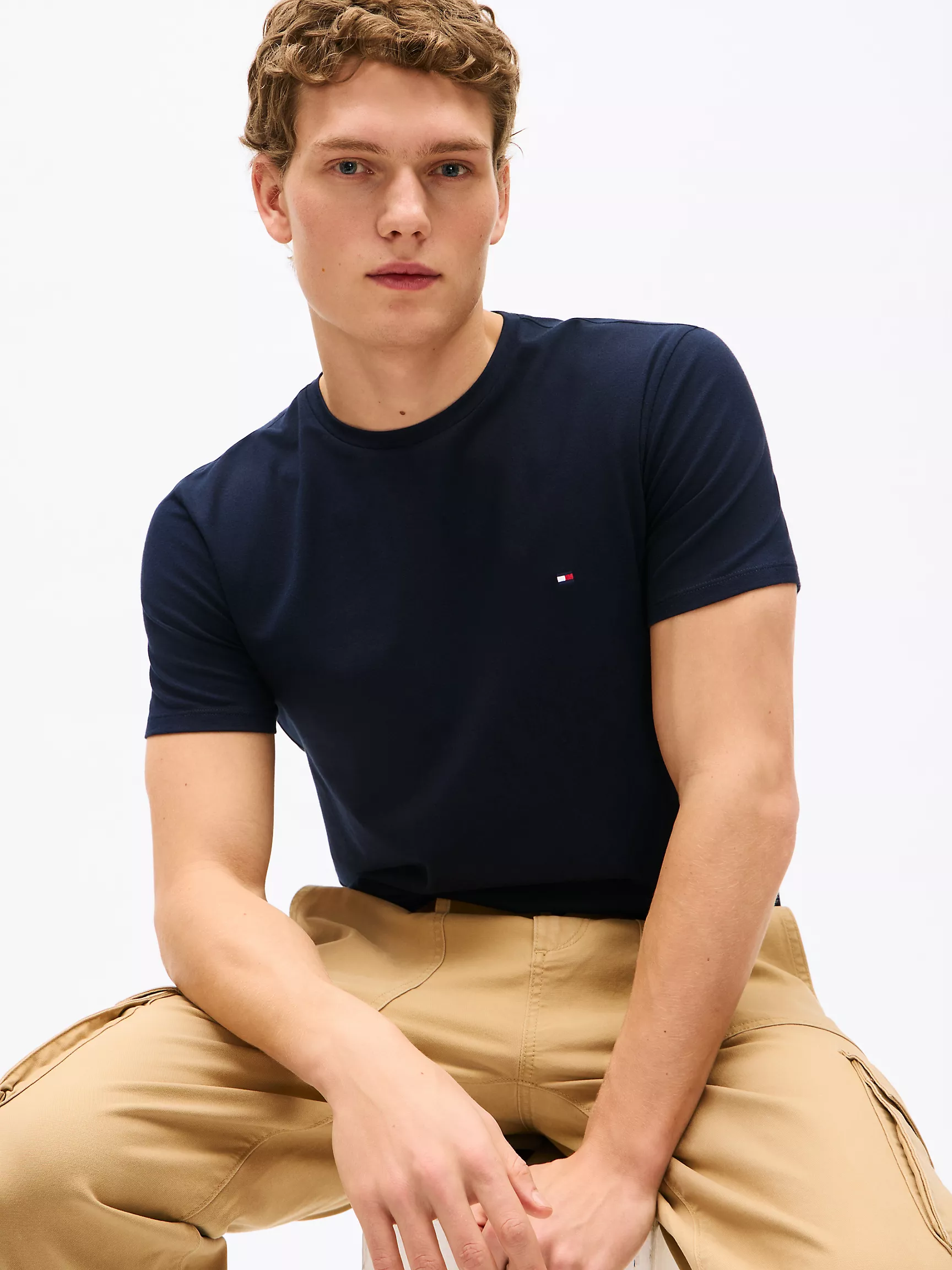 Мужская футболка Tommy Hilfiger, Приталенная футболка