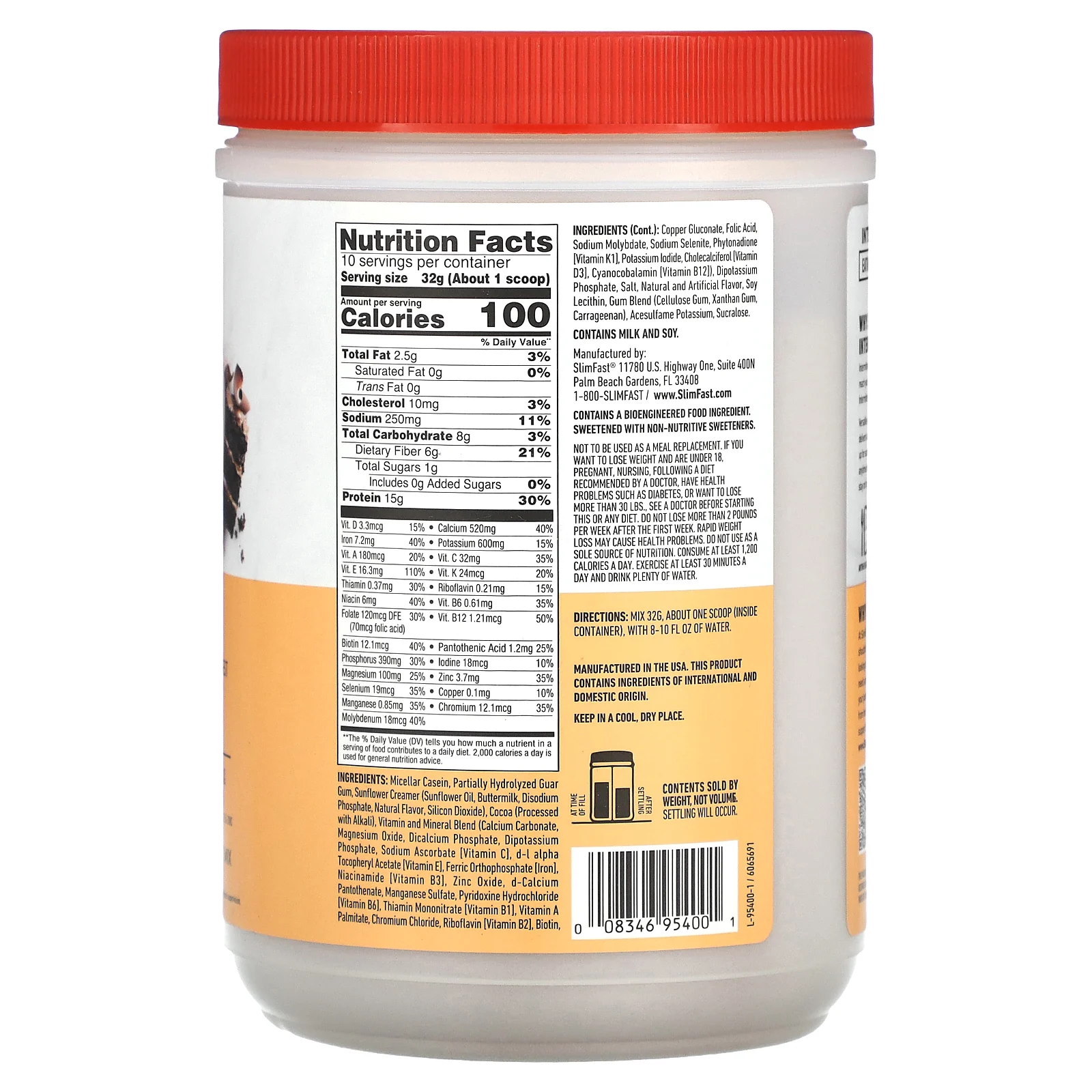 SlimFast, Прерывистое голодание, смесь для снеков, двойной шоколадный торт, 320 г (11,3 унции)