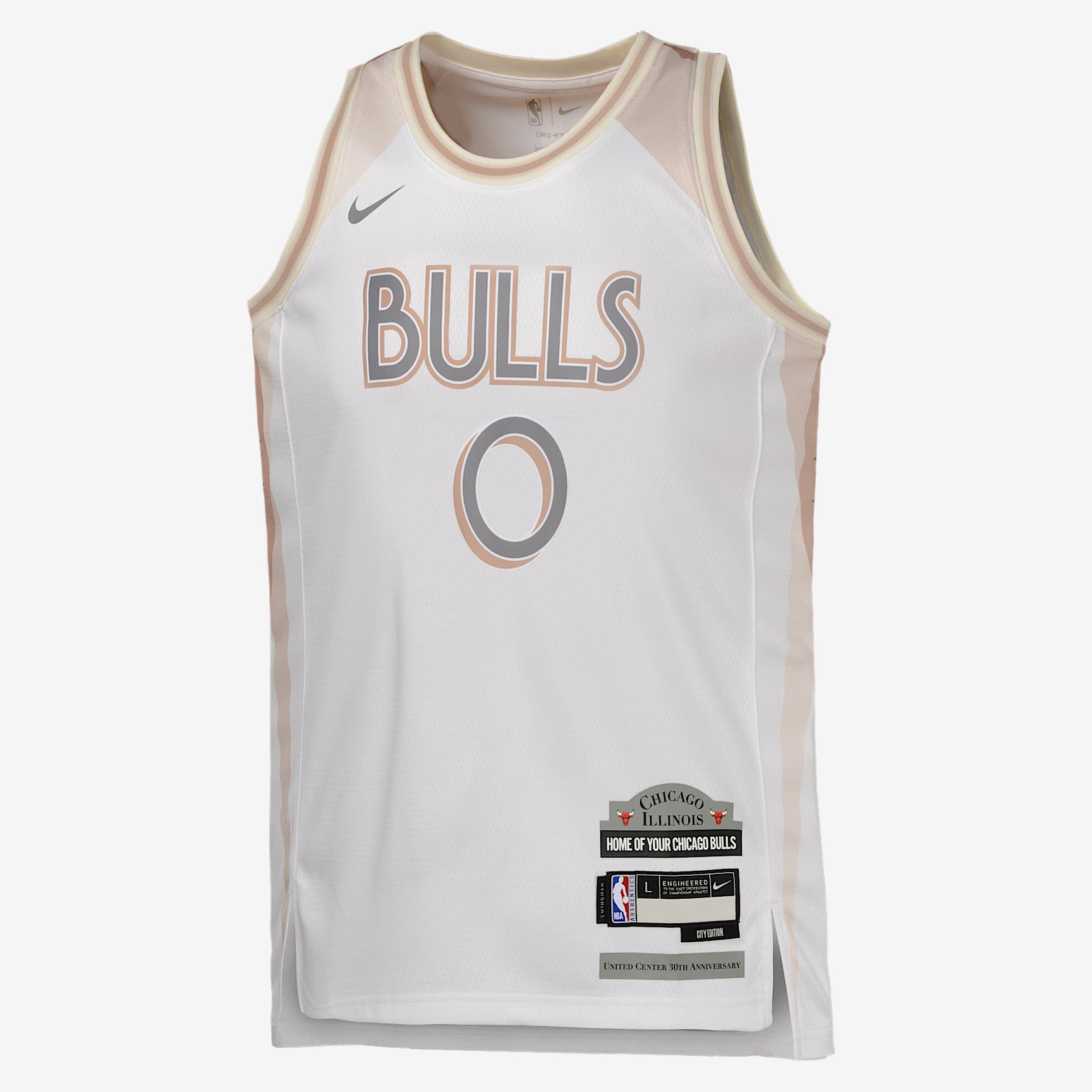Coby White Chicago Bulls 2024/25 City Edition Big Kids' Nike Dri-FIT NBA Swingman Jersey