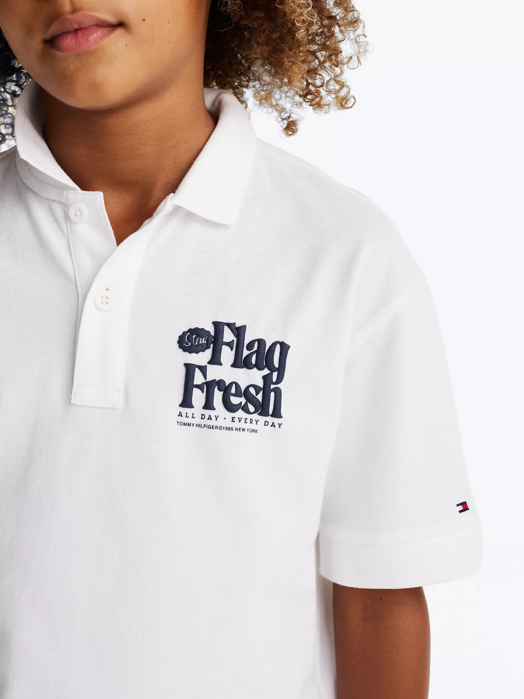 Рубашка-поло для мальчиков Tommy Hilfiger, Детское поло с логотипом Flag Fresh