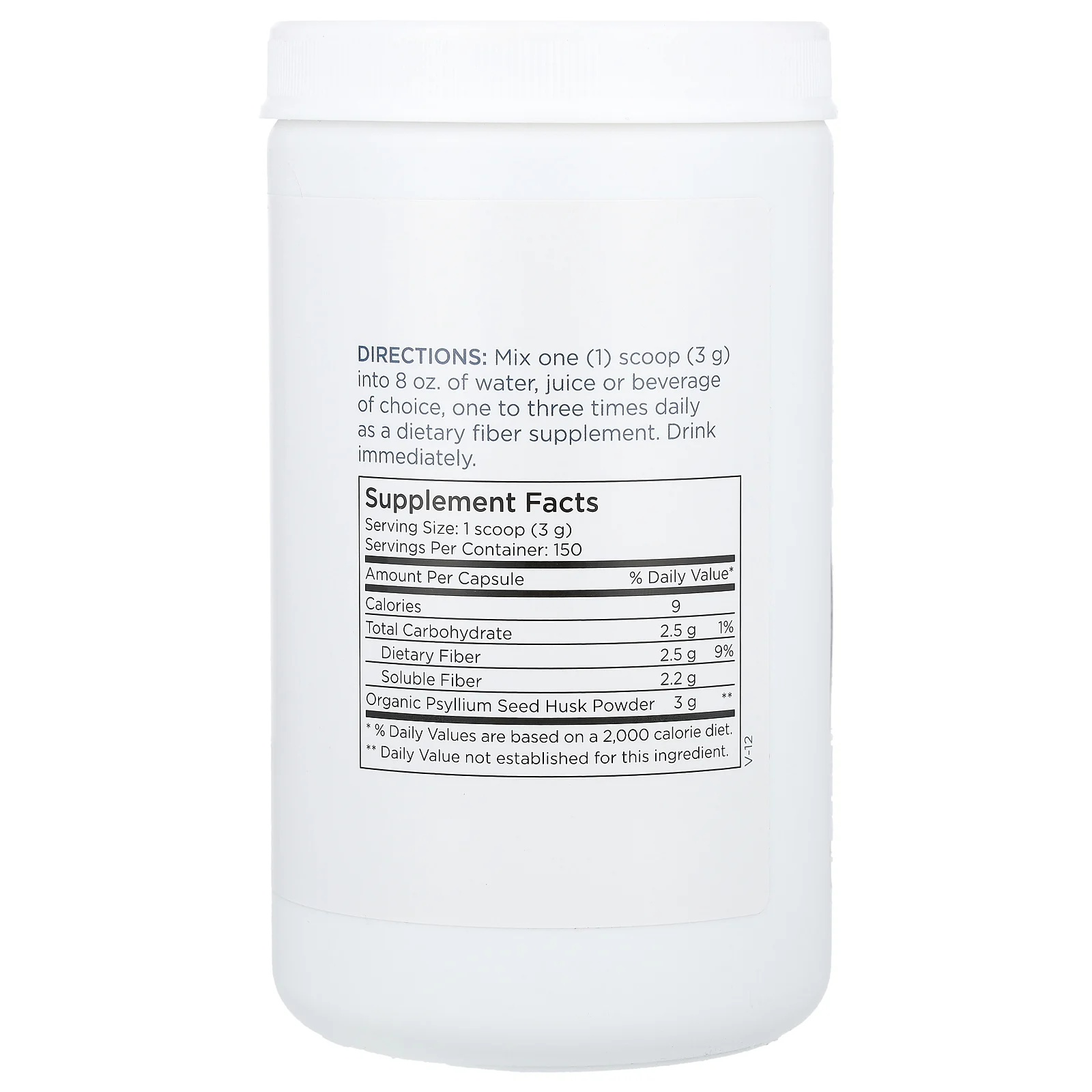 Metabolic Maintenance, порошок из органической шелухи семян подорожника, 454 г (1 фунт)