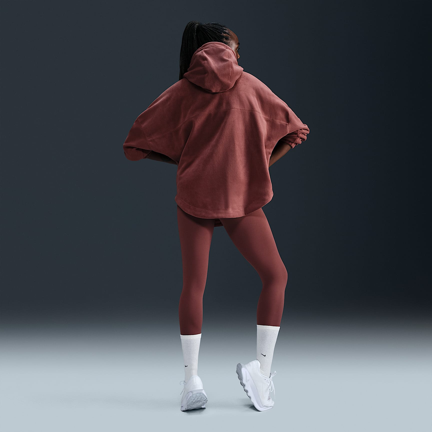 Nike One Women's Oversized Therma-FIT Pullover Fleece Hoodie