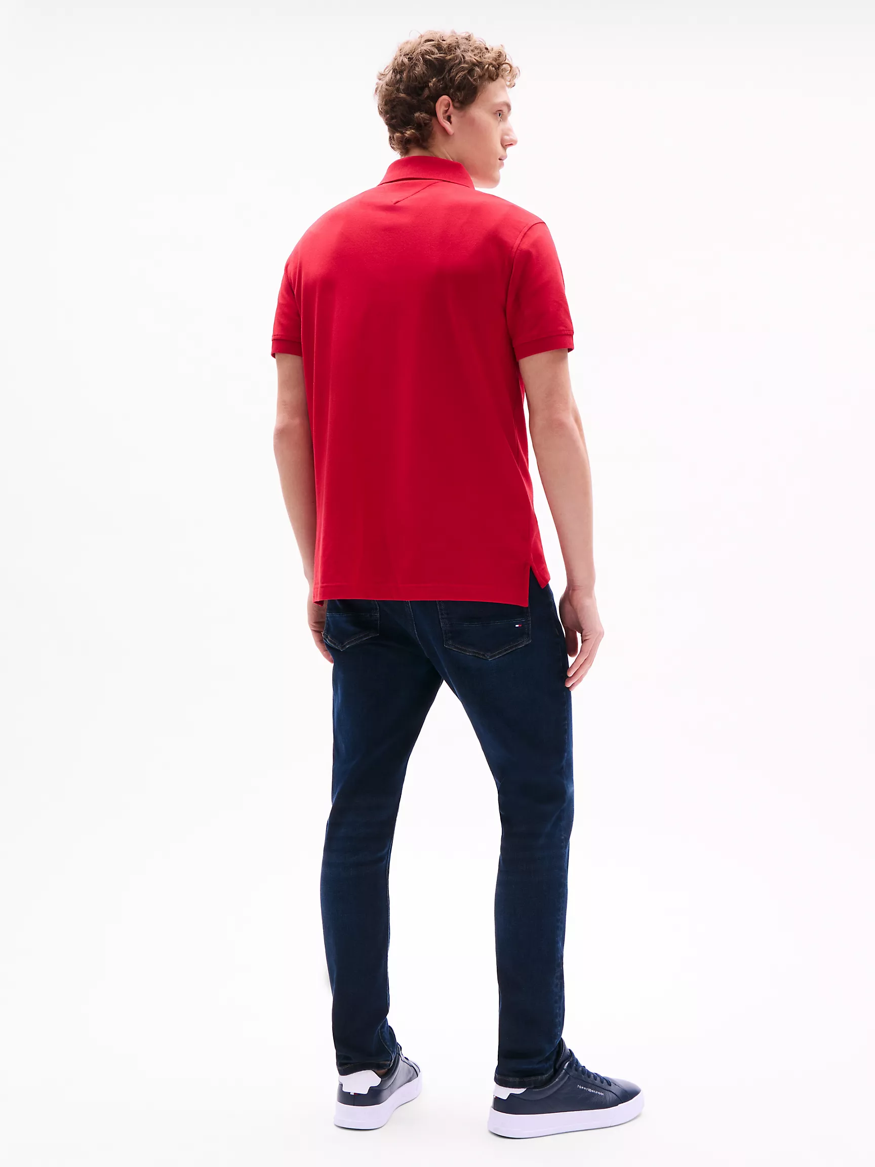 Мужское поло Tommy Hilfiger, Эластичное поло стандартного кроя Tommy