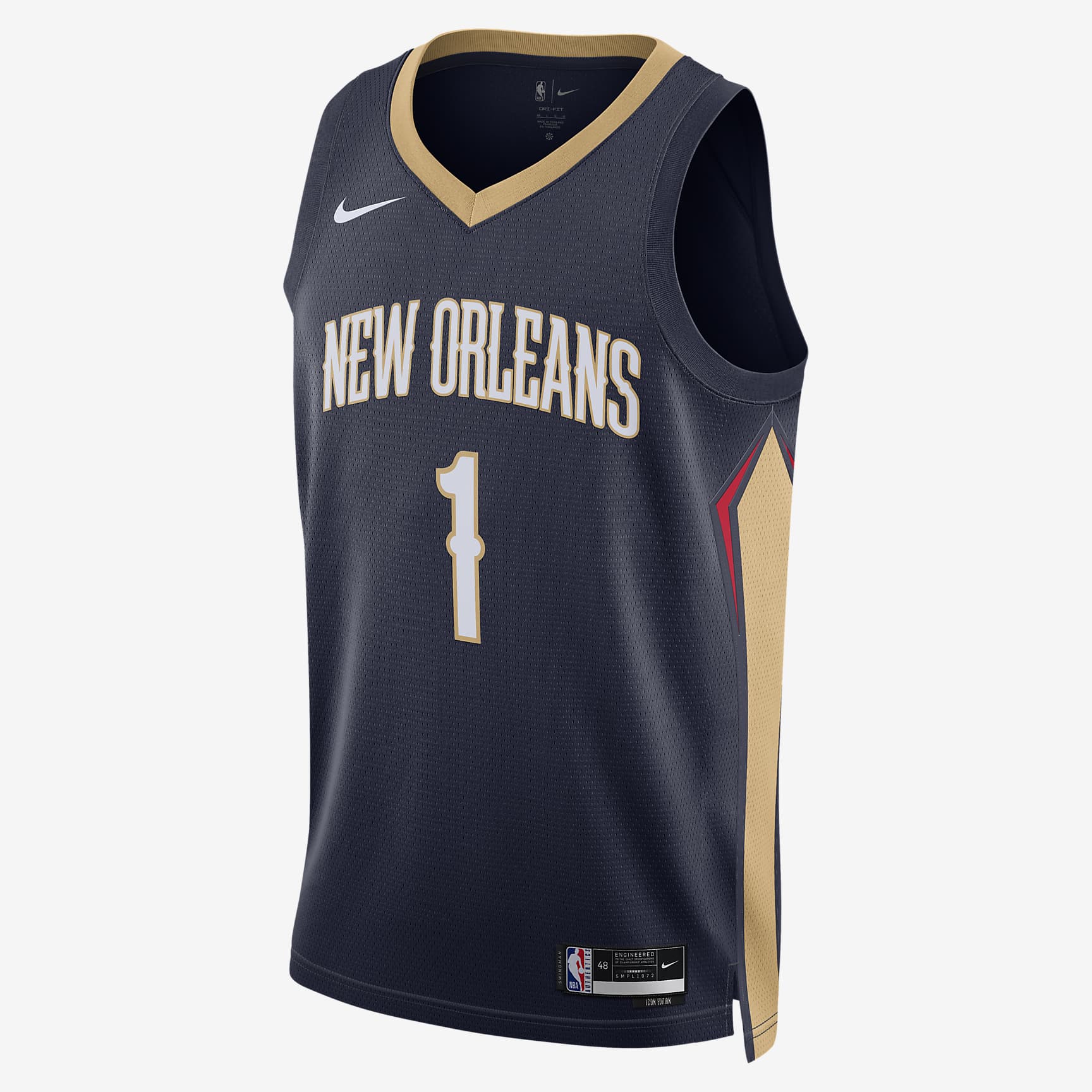 New Orleans Pelicans Icon Edition 2022/23 Men's Nike Dri-FIT NBA Swingman Jersey