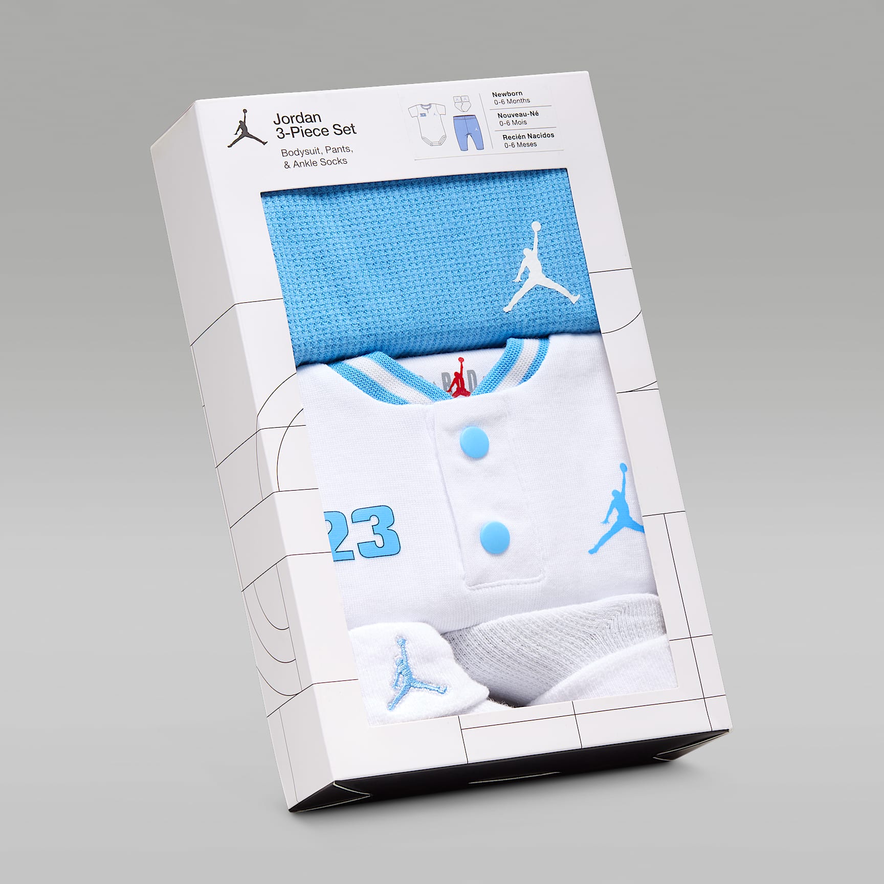 Jordan Baby Jersey Henley 3-Piece Set