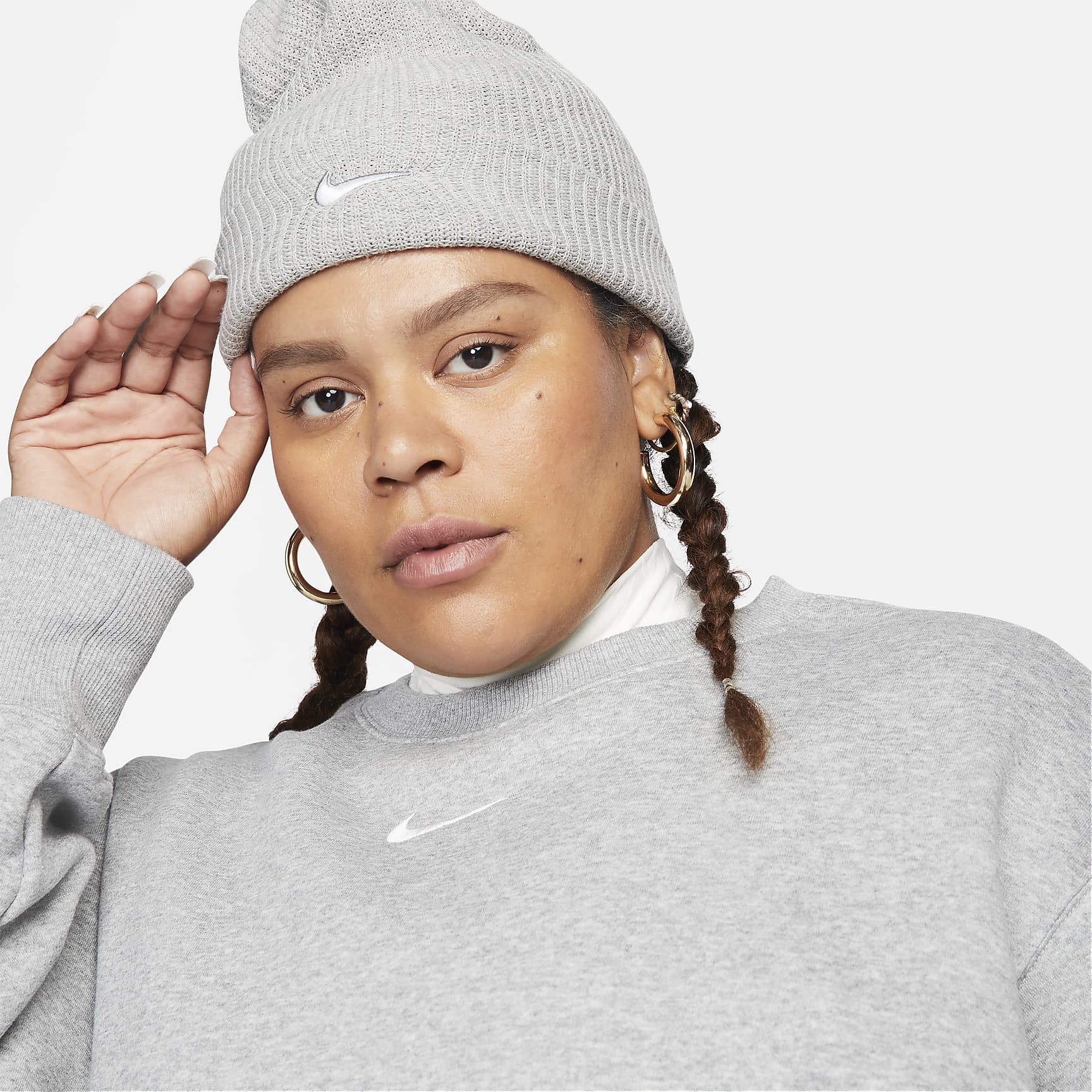 Nike Sportswear Phoenix Fleece Women's Oversized Crew-Neck Sweatshirt (Plus Size)