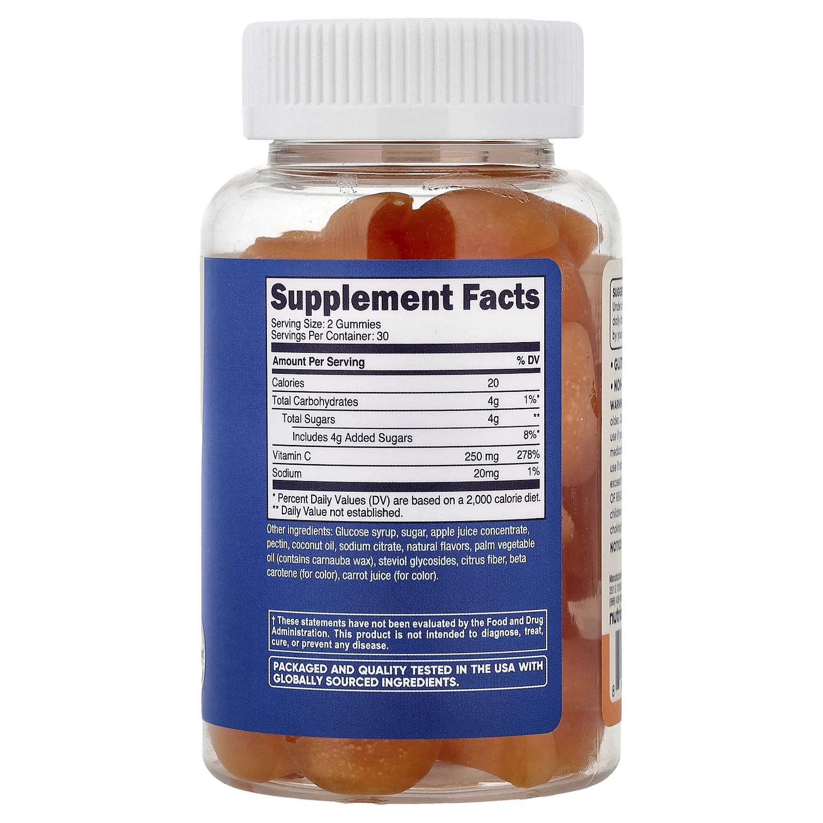 Nutricost, жевательные таблетки с витамином C, для детей от 4 лет, апельсин, 60 жевательных таблеток