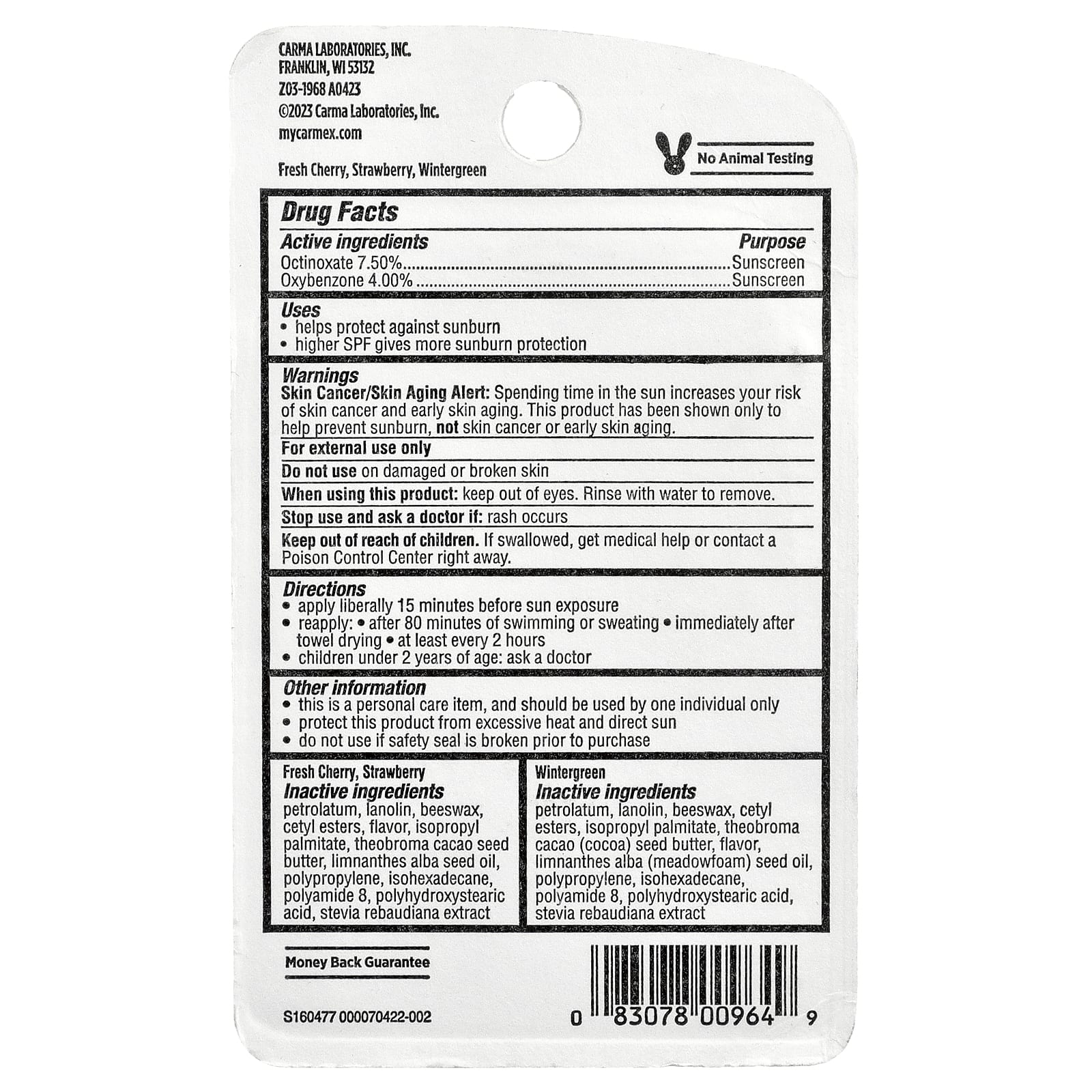 Carmex, Daily Care®, увлажняющий бальзам для губ, SPF 15, ассорти вкусов, 3 шт. по 10 г (0,35 унции)