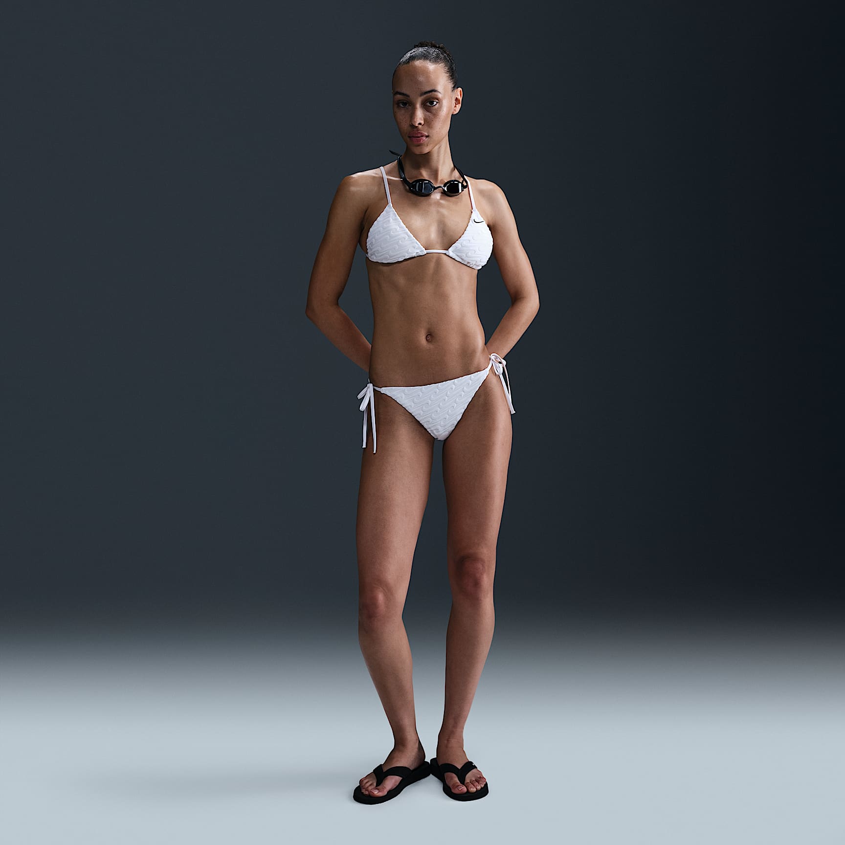 Nike Swim Swoosh Link Women's Terry Triangle Bikini Top