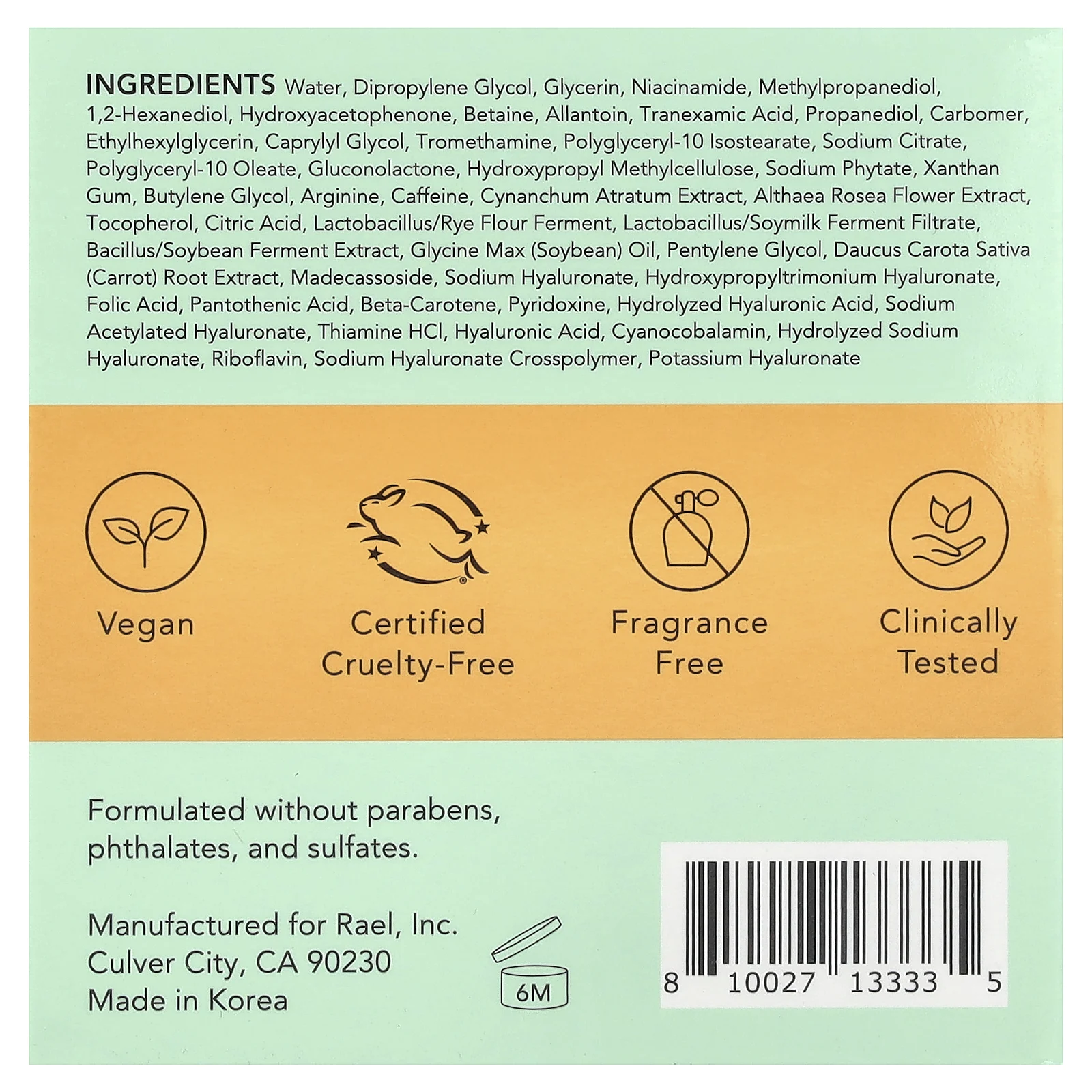 Rael, Beauty, Miracle Clear, осветляющие подушечки с каротином, 70 шт.