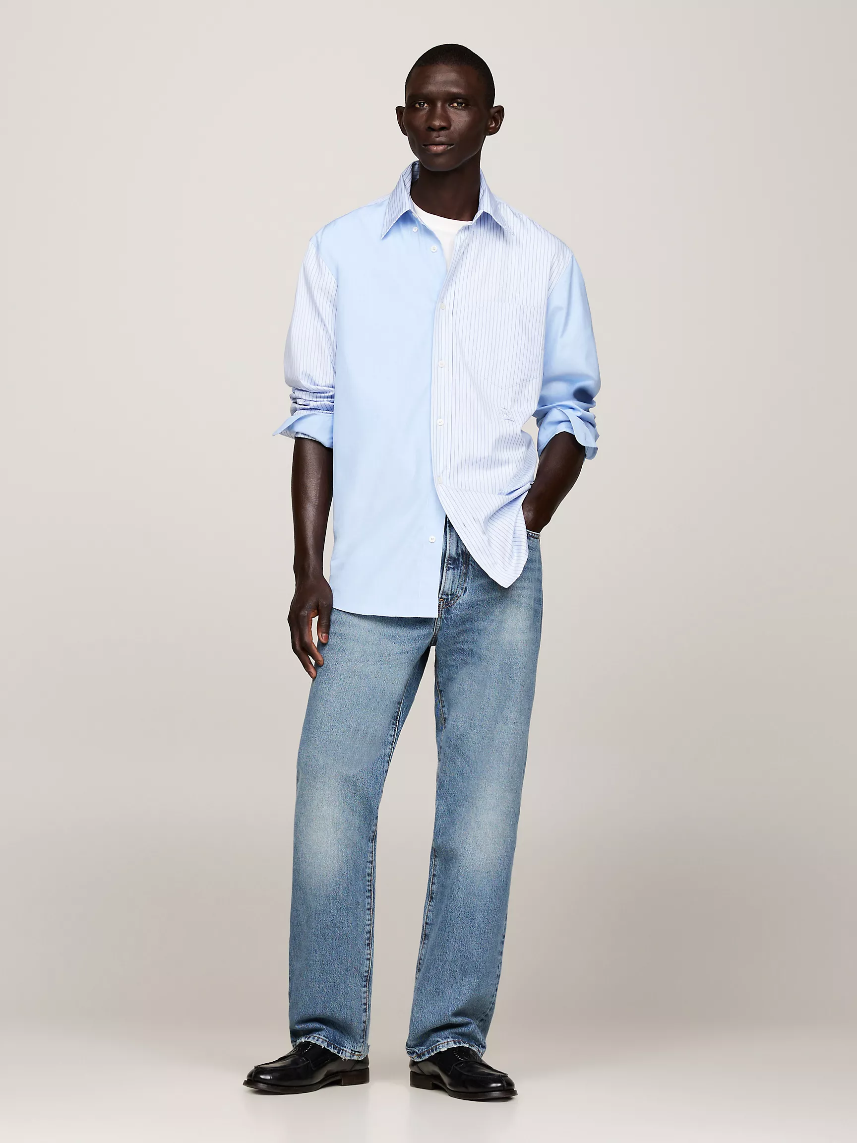 Мужская рубашка Tommy Hilfiger, Рубашка в полоску Ithaca с логотипом Crest