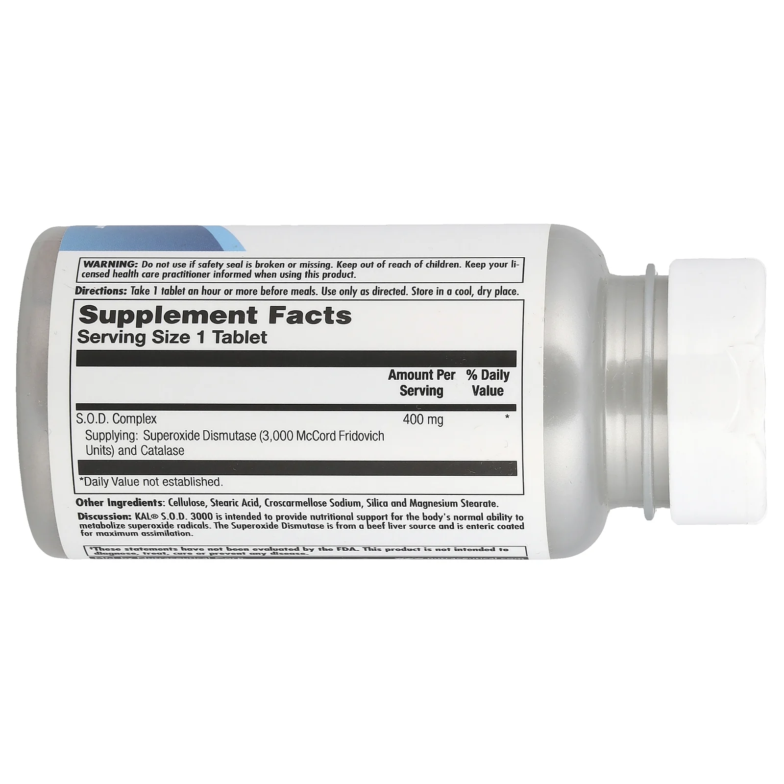 KAL, SOD 3000, 400 мг, 100 таблеток