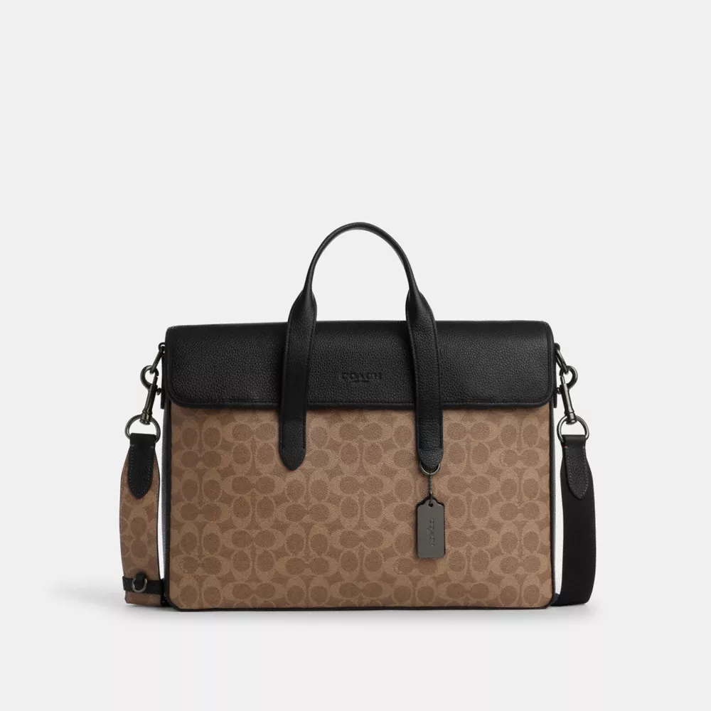 Сумка COACH Sullivan Portfolio Brief In Signature Canvas
