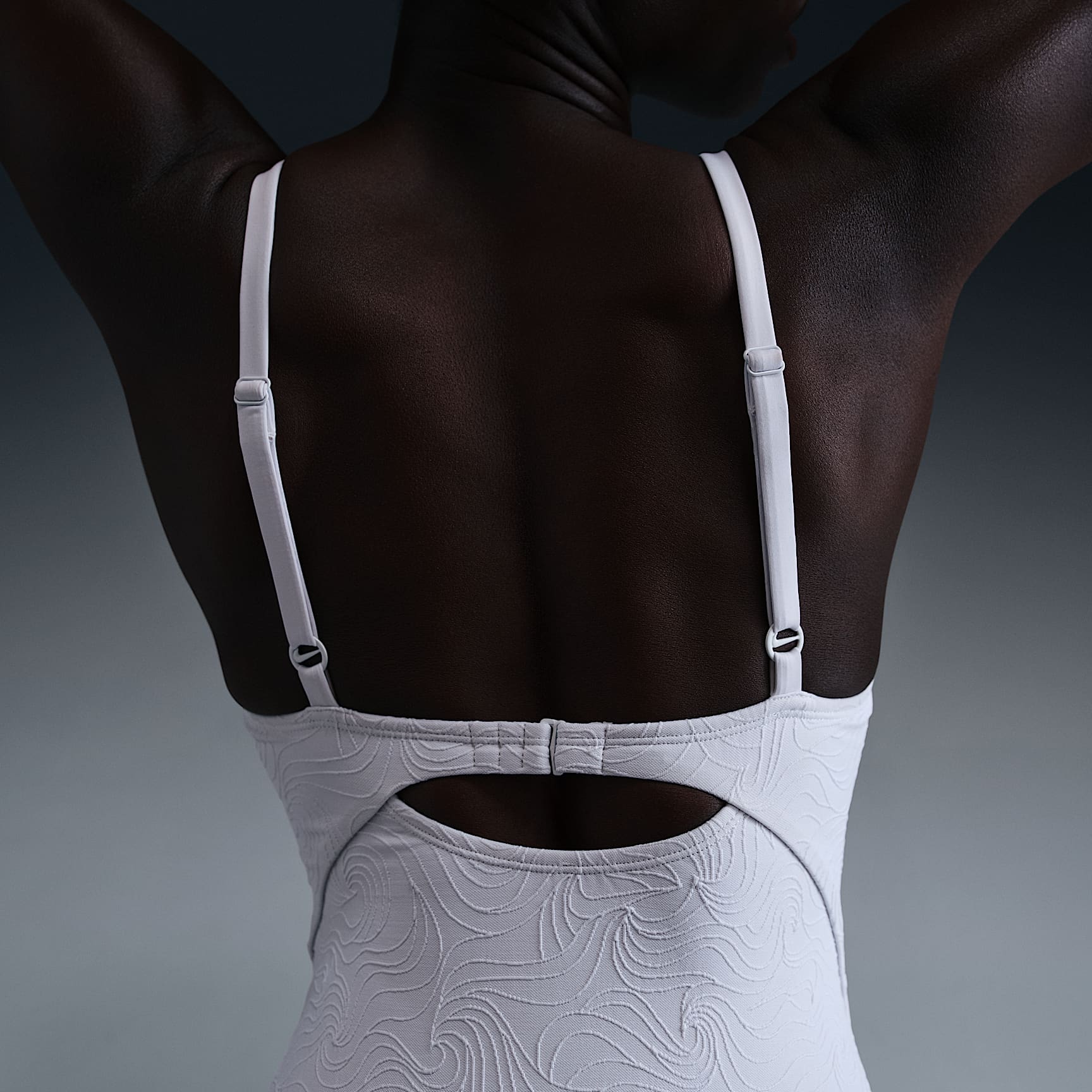 Nike Swim Water Texture Women's V-Neck One-Piece