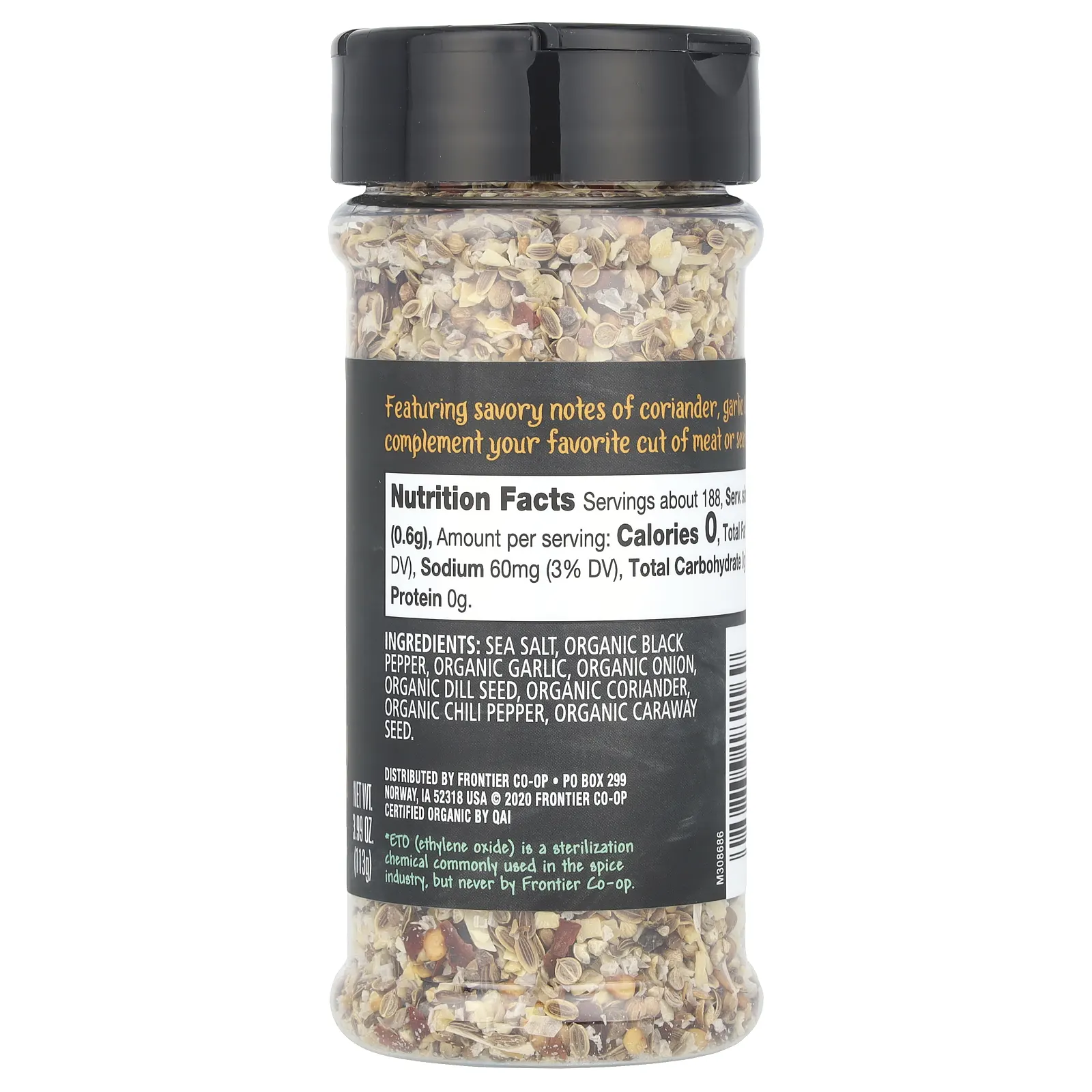 Frontier Co-op, Organic Prime Cuts, пикантный перец, 113 г (3,99 унции)