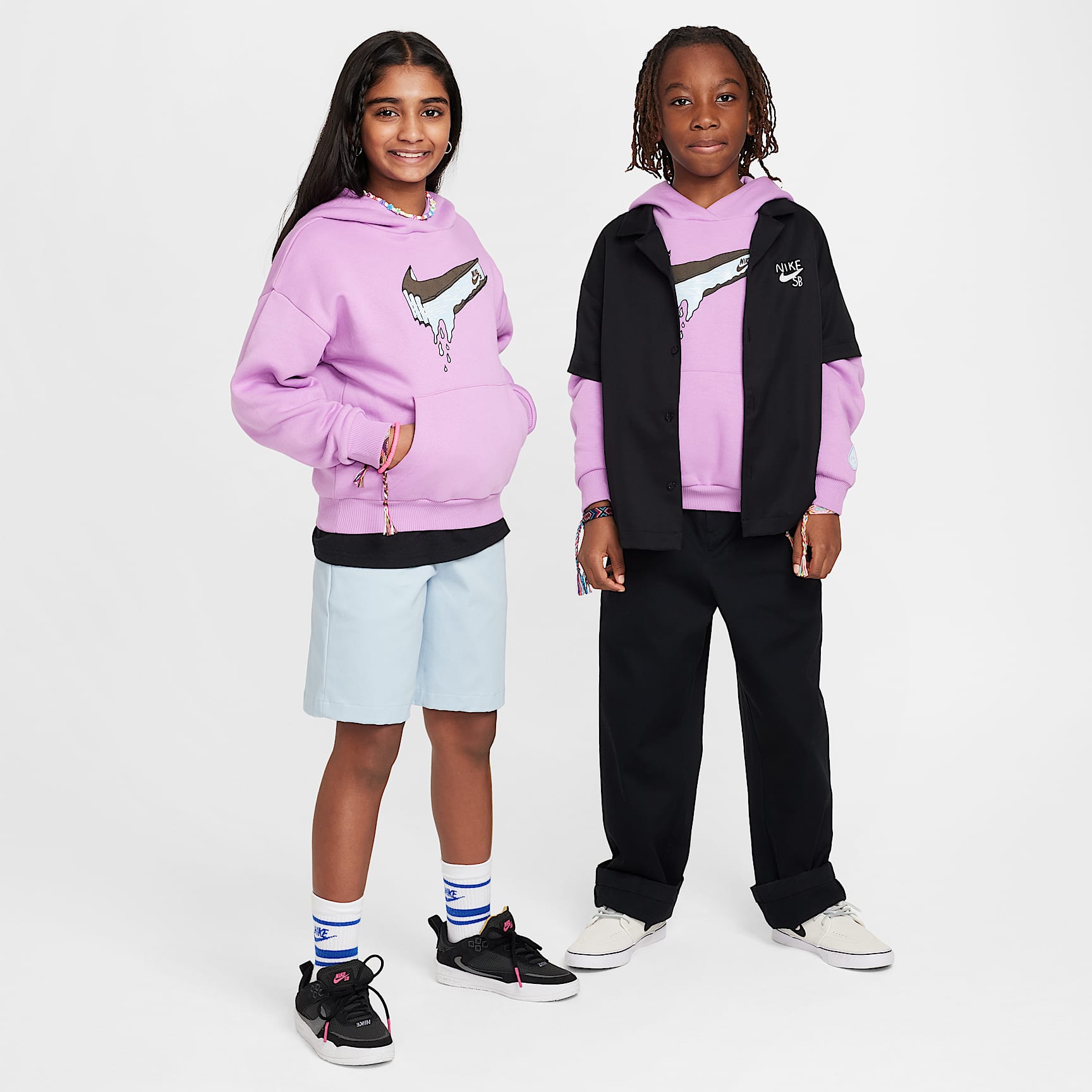 Nike SB EasyOn Big Kids' Oversized Pullover Skate Hoodie