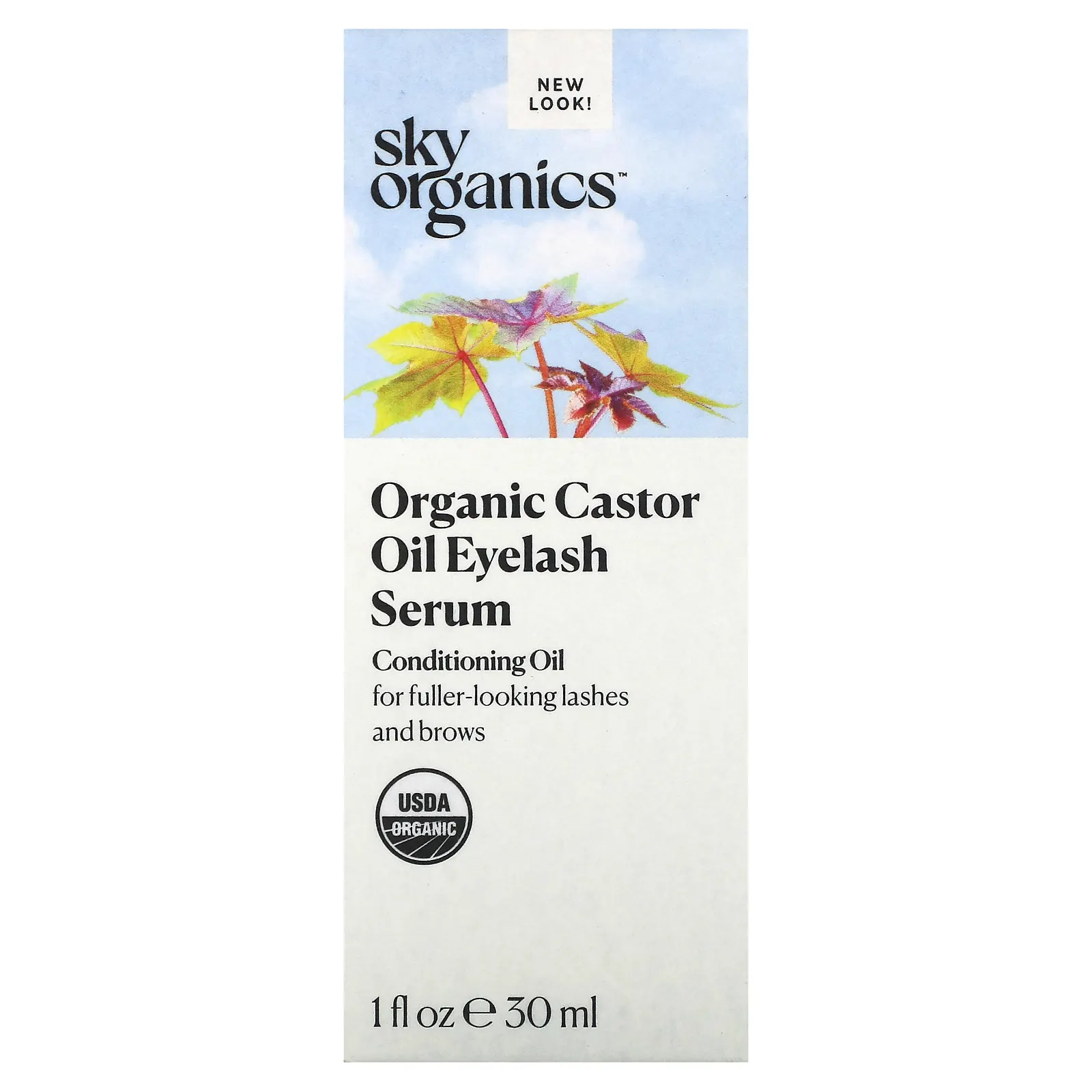 Sky Organics, сыворотка для ресниц с органическим касторовым маслом, 30 мл (1 жидк. унция)