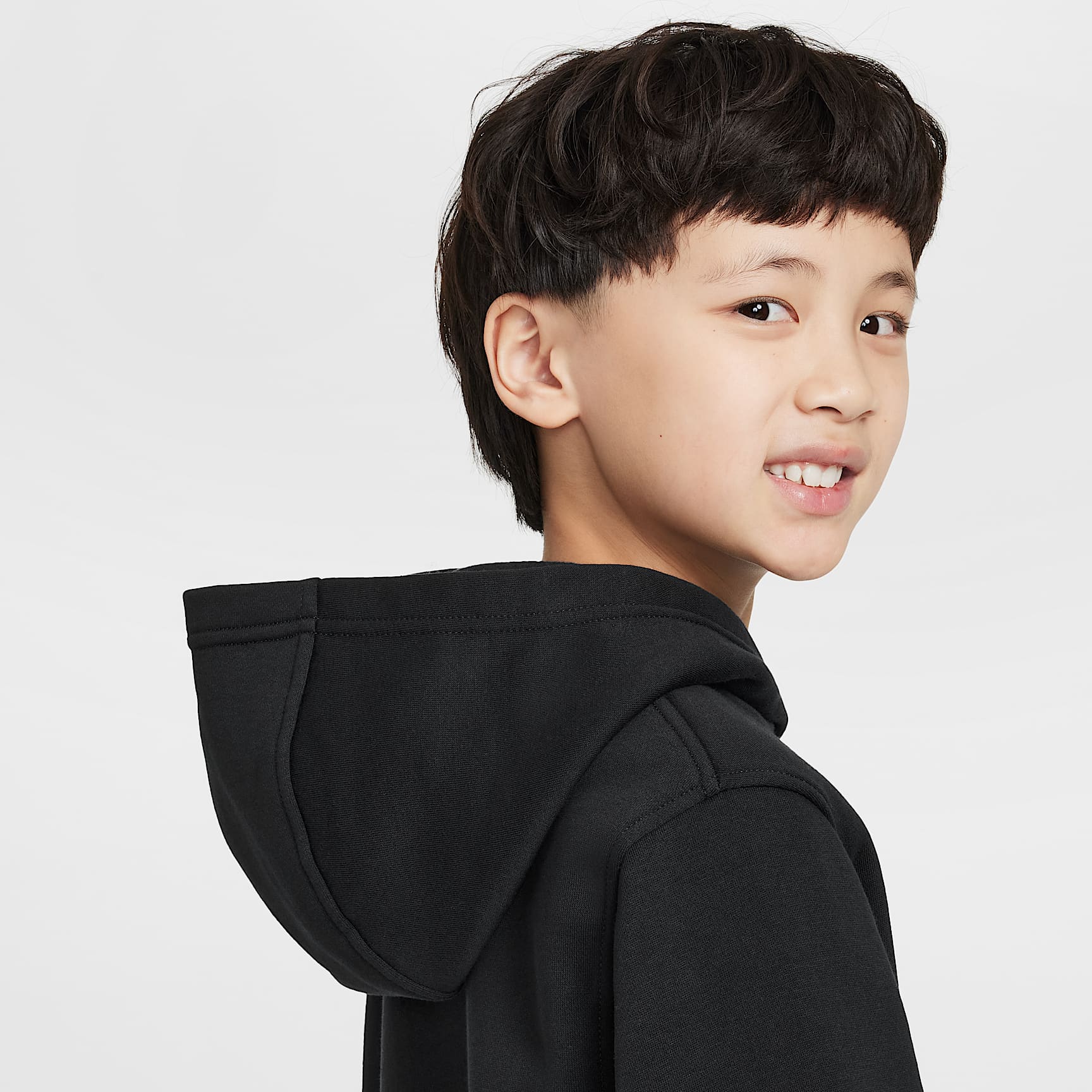 Kylian Mbappé Club Fleece Big Kids' Soccer Hoodie