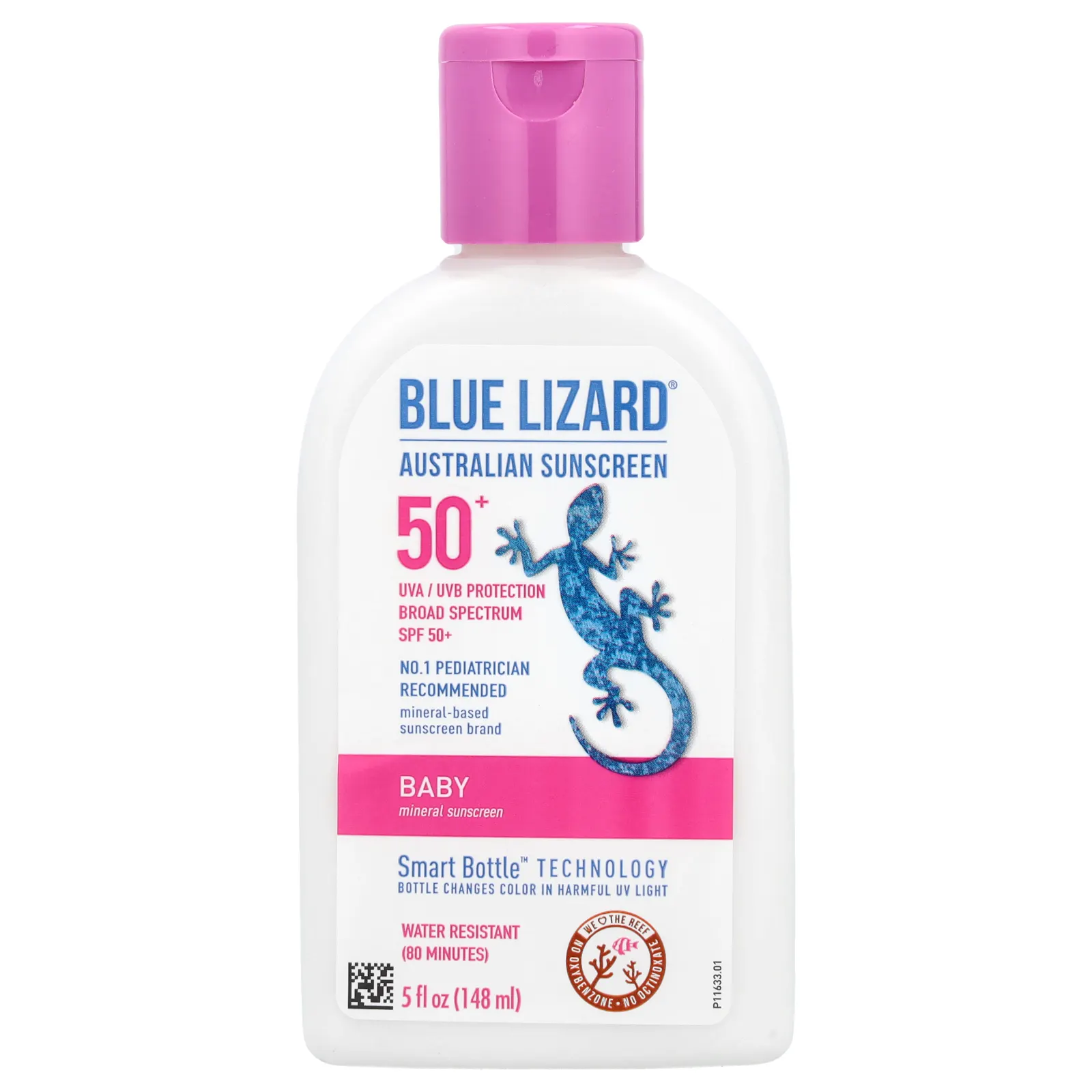 Blue Lizard Australian Sunscreen, Для детей, минеральное солнцезащитное средство, SPF 50+, 148 мл (5 жидк. Унций)
