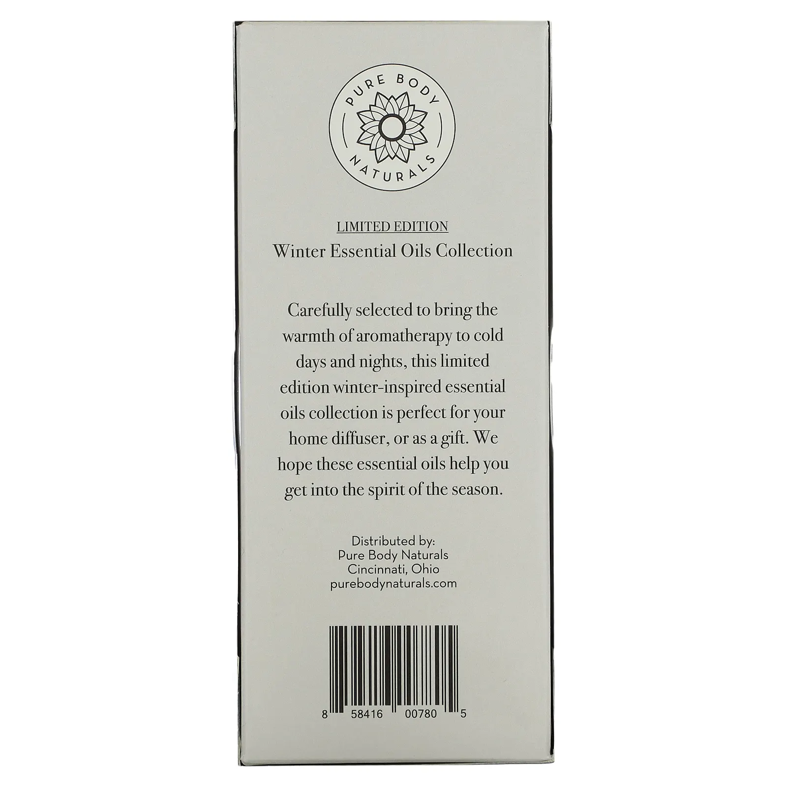 Pure Body Naturals, Зимняя коллекция эфирных масел, ограниченная серия, набор из 6 предметов, по 10 мл (0,33 жидк. Унции)