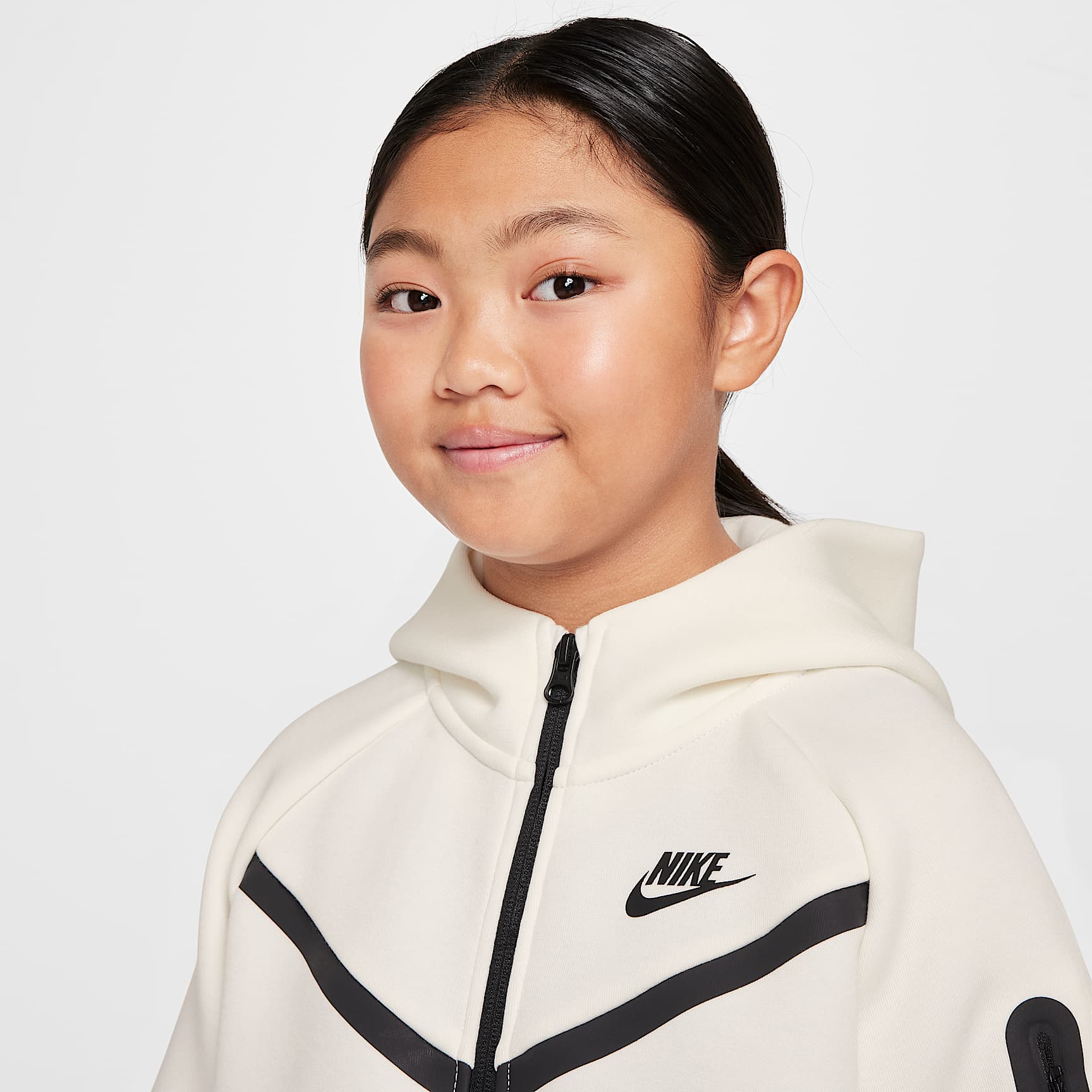 Nike Sportswear Tech Fleece Girls' Full-Zip Hoodie