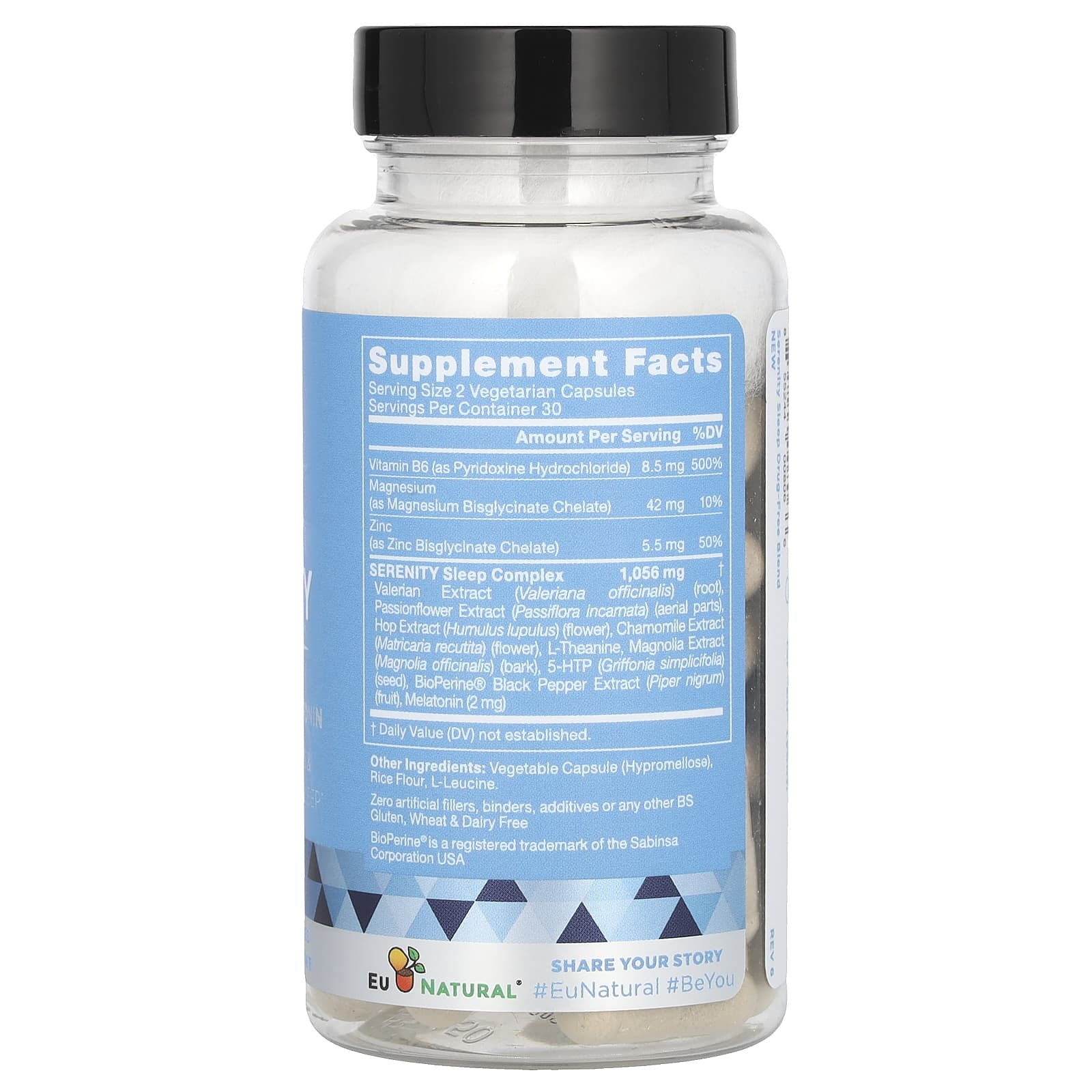 Eu Natural, Травяные экстракты Serenity, 60 вегетарианских капсул