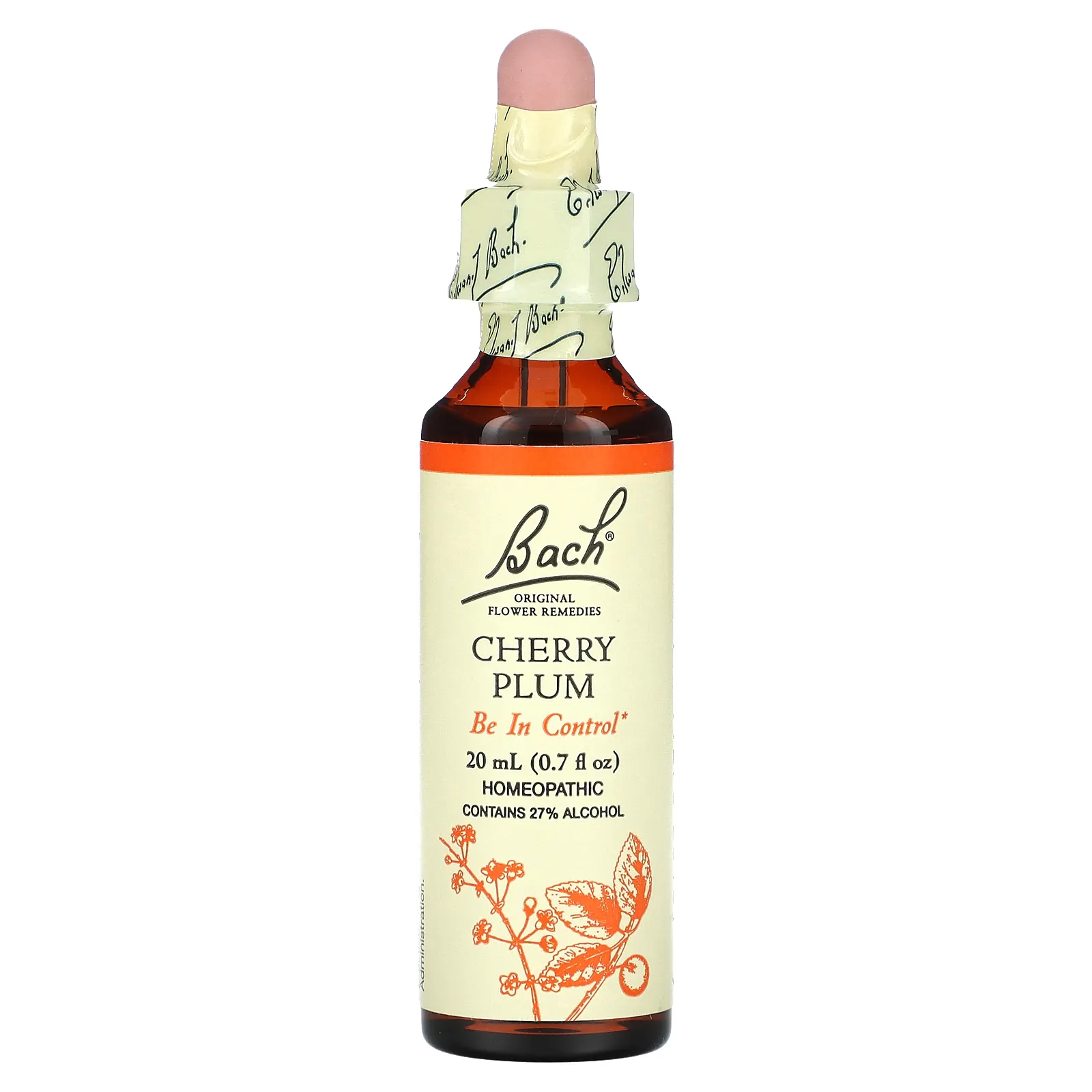 Bach, Original Flower Remedies, вишня, 20 мл (0,7 жидк. Унции)