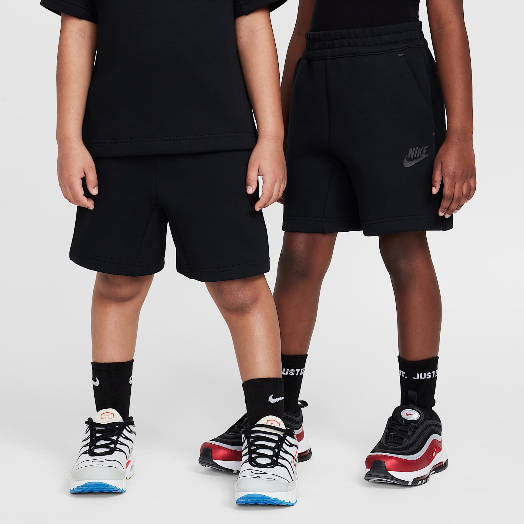 Nike Little Kids' Tech Fleece Tee and Shorts Set