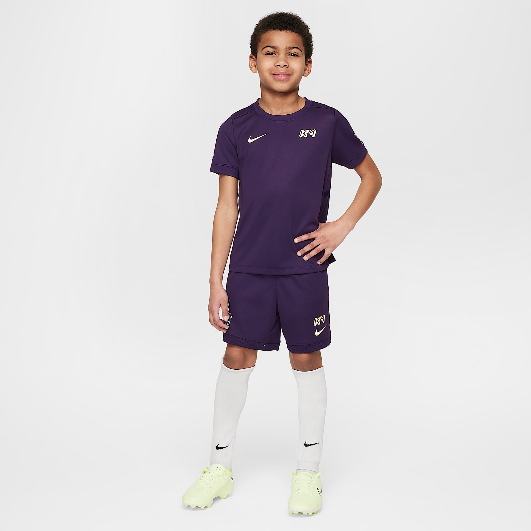 Nike Dri-FIT Kylian Mbappé Little Kids' ACD25 Short Sleeve Top and Shorts Set