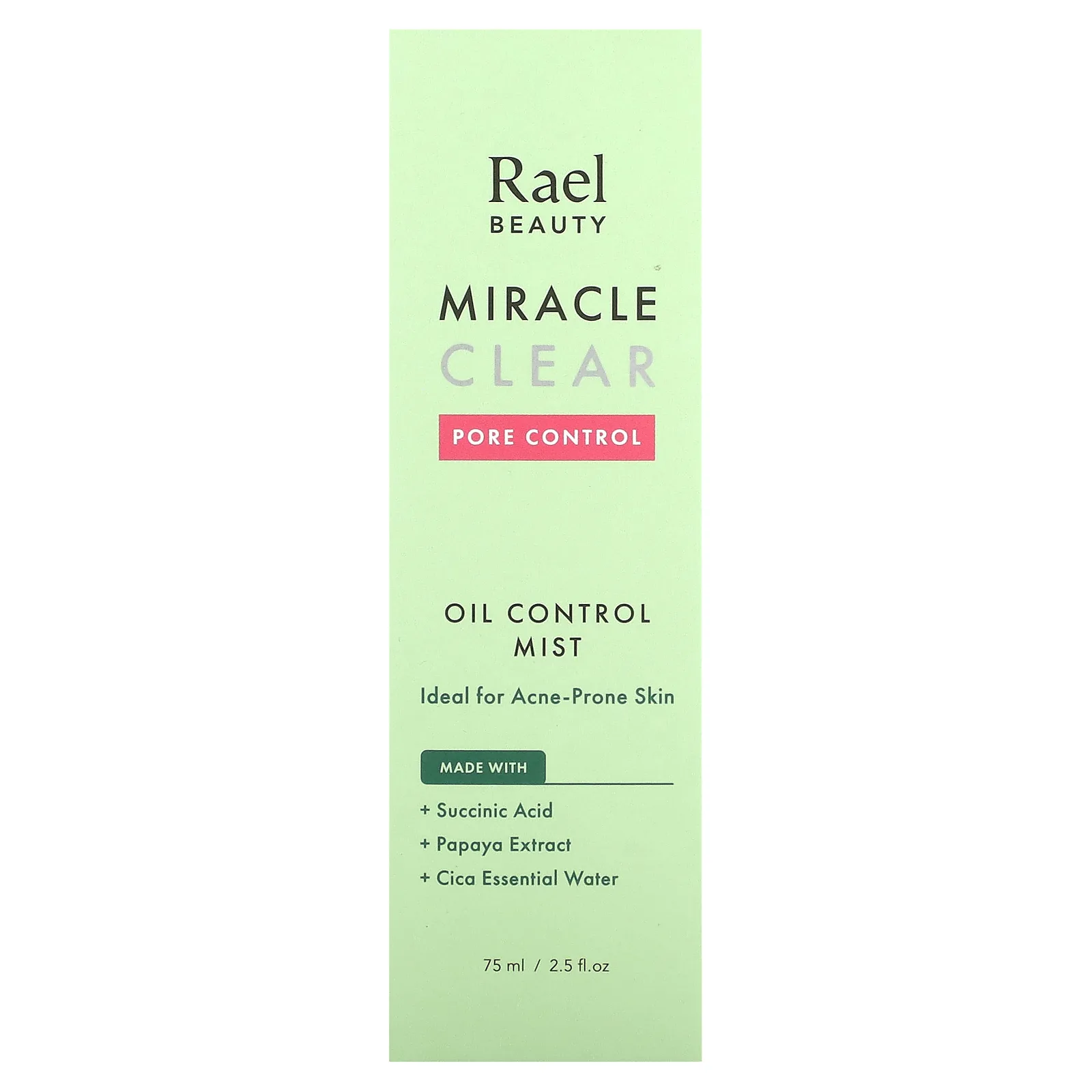 Rael, Beauty, Miracle Clear, спрей для контроля уровня масла, 75 мл (2,5 жидк. Унции)