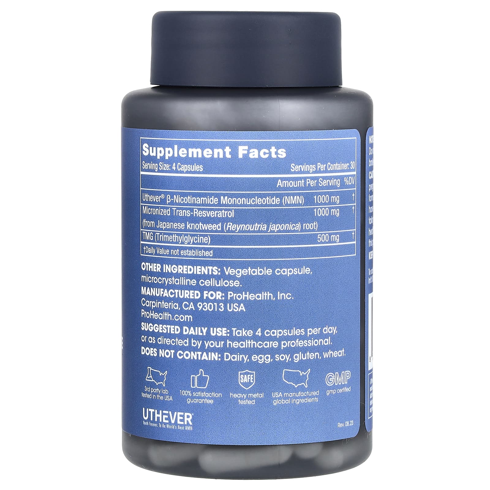 ProHealth Longevity, NMN Pro Complete, 625 мг, 120 капсул