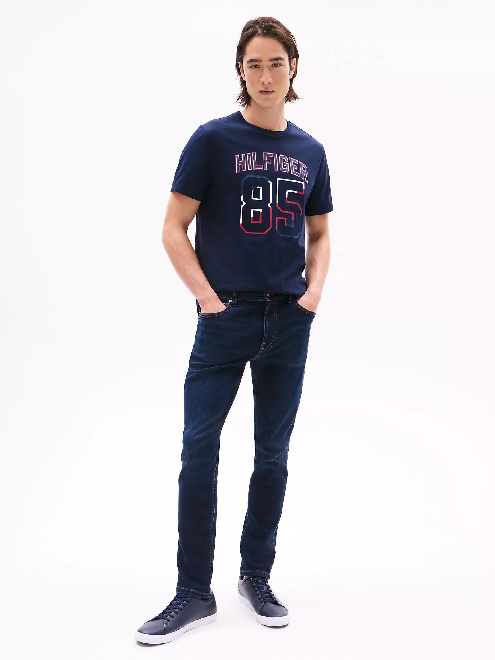 Мужская футболка Tommy Hilfiger, Футболка с логотипом Hilfiger 85