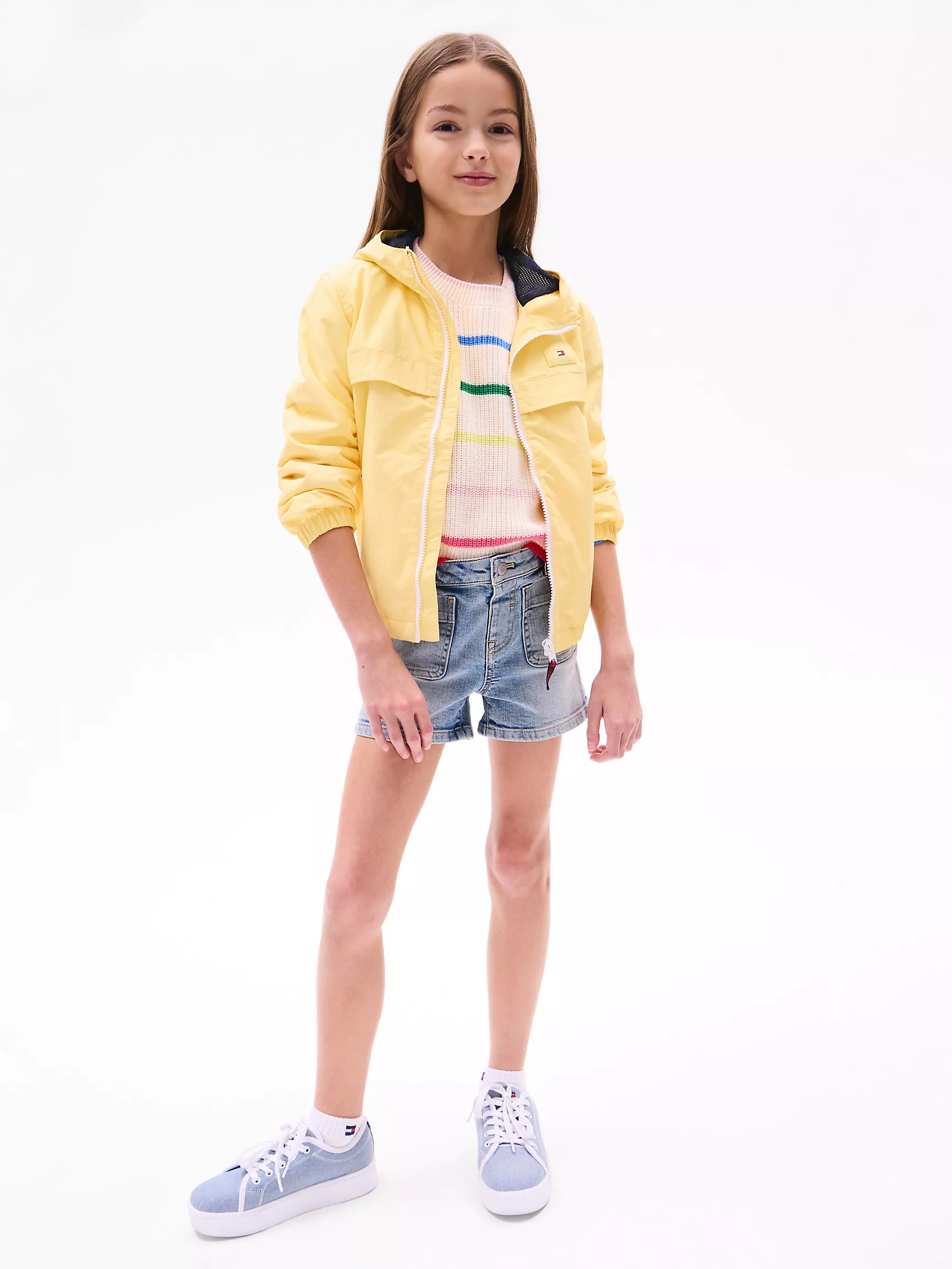 Свитер для девочки Tommy Hilfiger, Детский свитер в разноцветную полоску